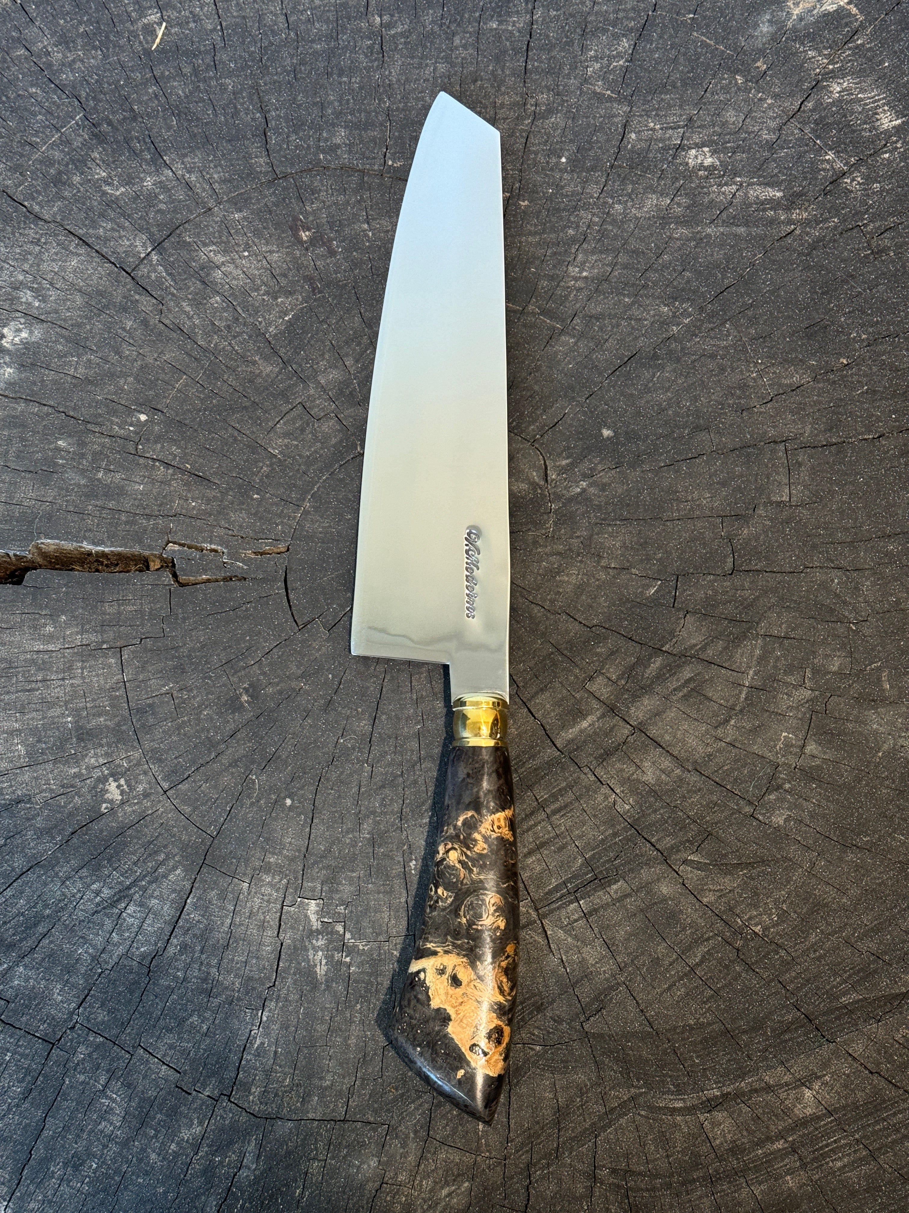 8" Kultura Knife, Maple Burl, RSS440 - 200mm