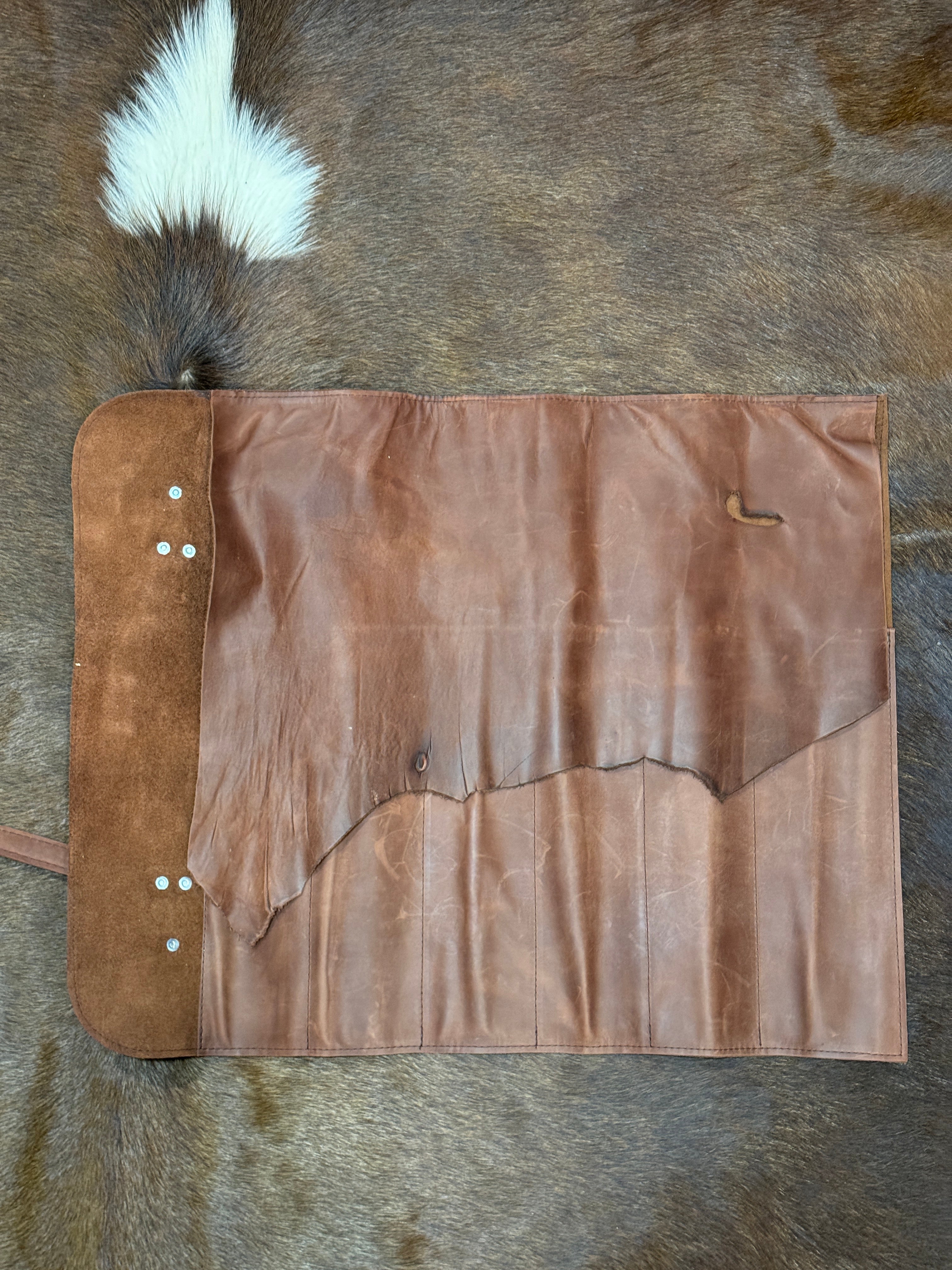Chef Roll bag, 6 pockets, Leather case JCB Medeiros