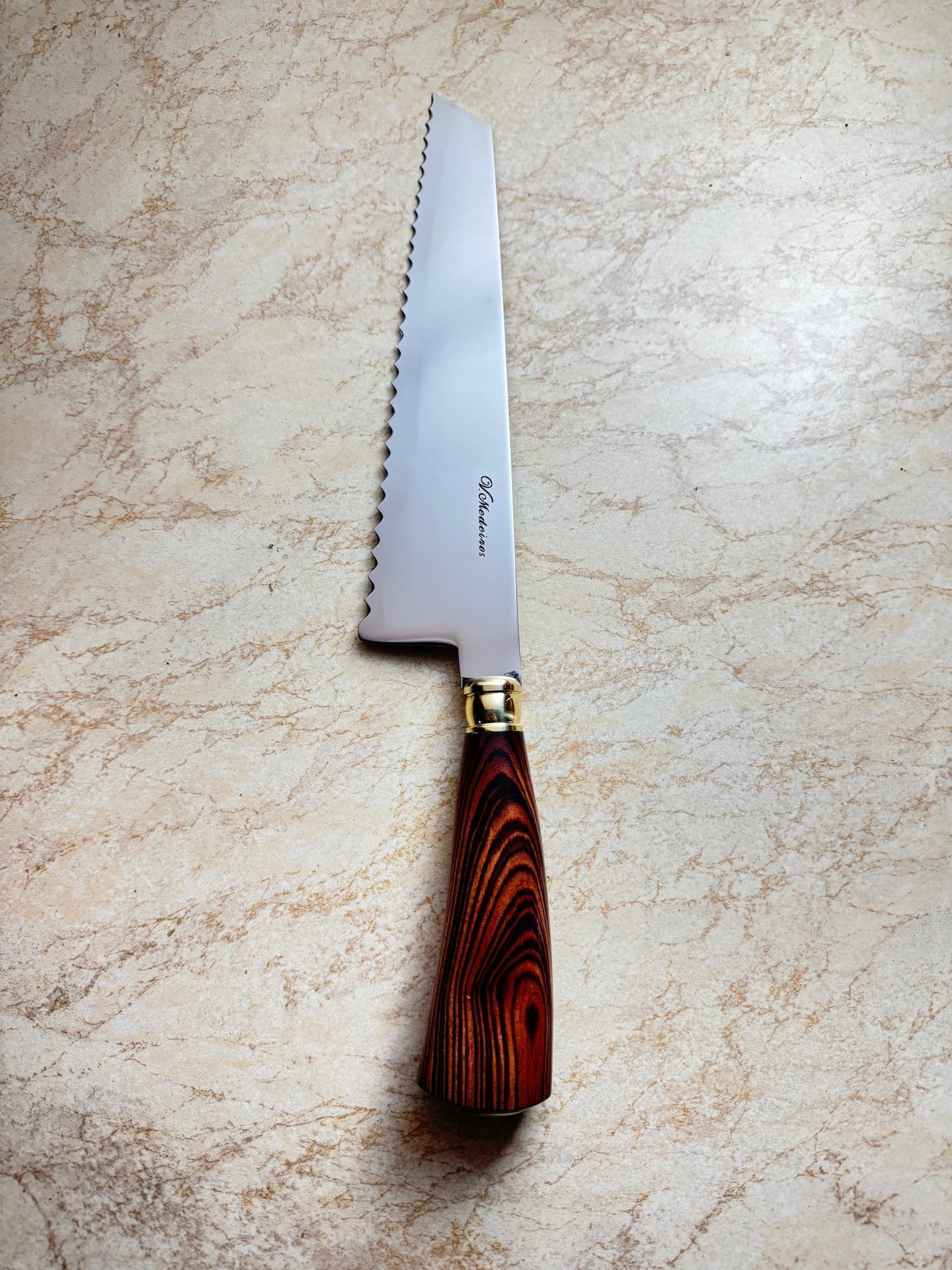8" Bread & Roast Knife, Violet Jacaranda, SS420c - 200mm