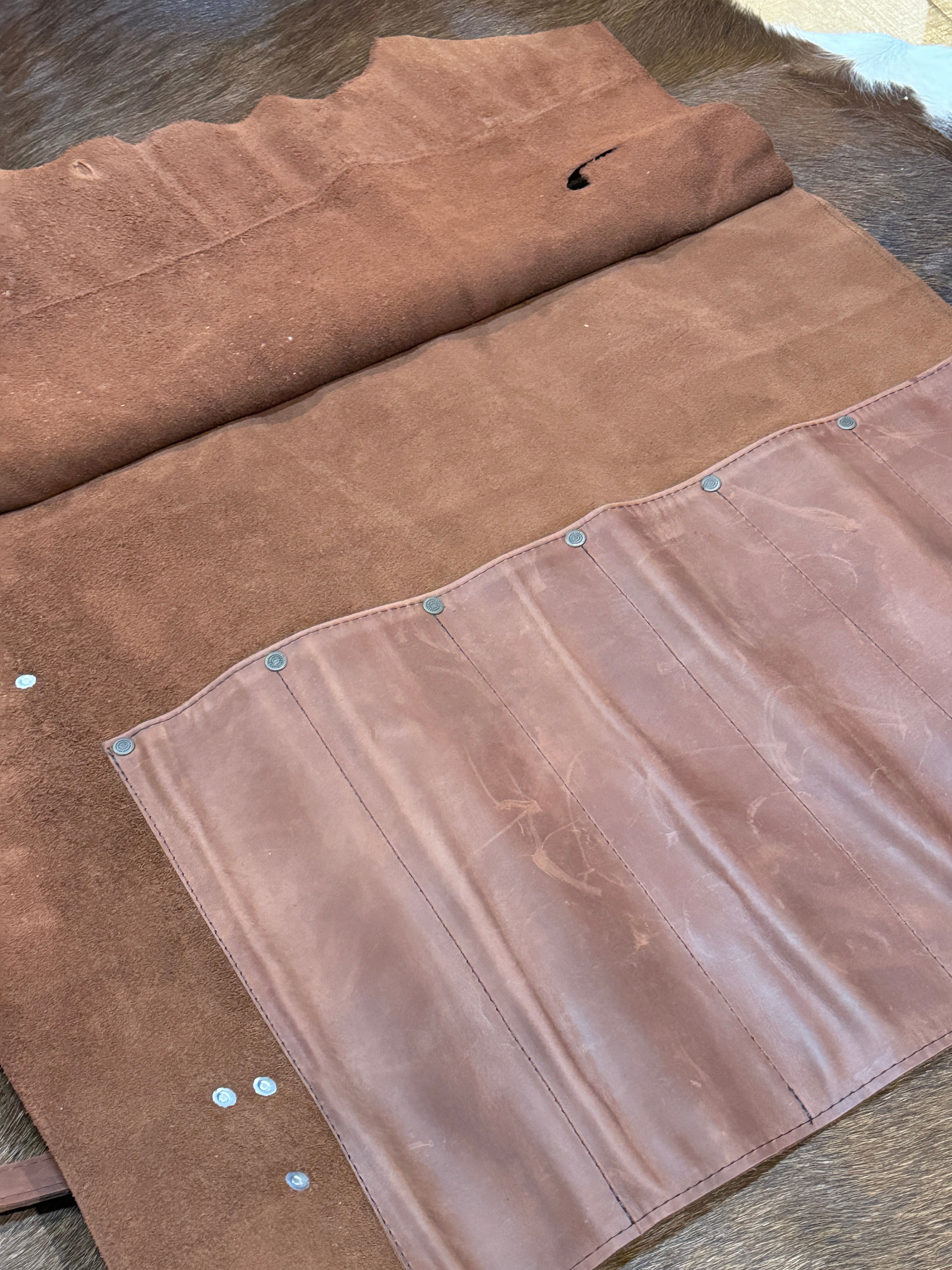 Chef Roll bag, 6 pockets, Leather case JCB Medeiros