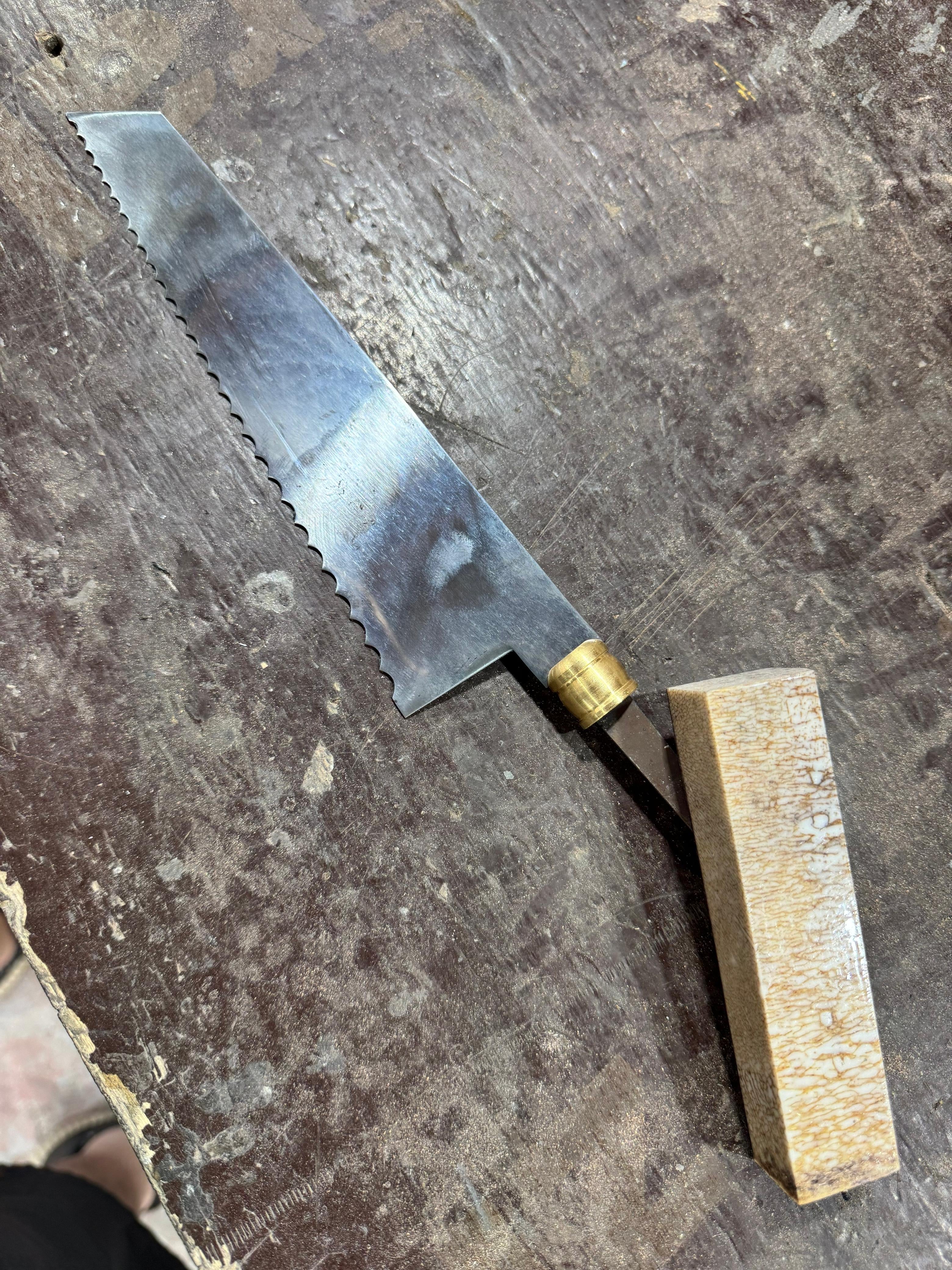 CUSTOM ORDER: 2x 8" Bowie Knife, 1x Bread & Roast Knife