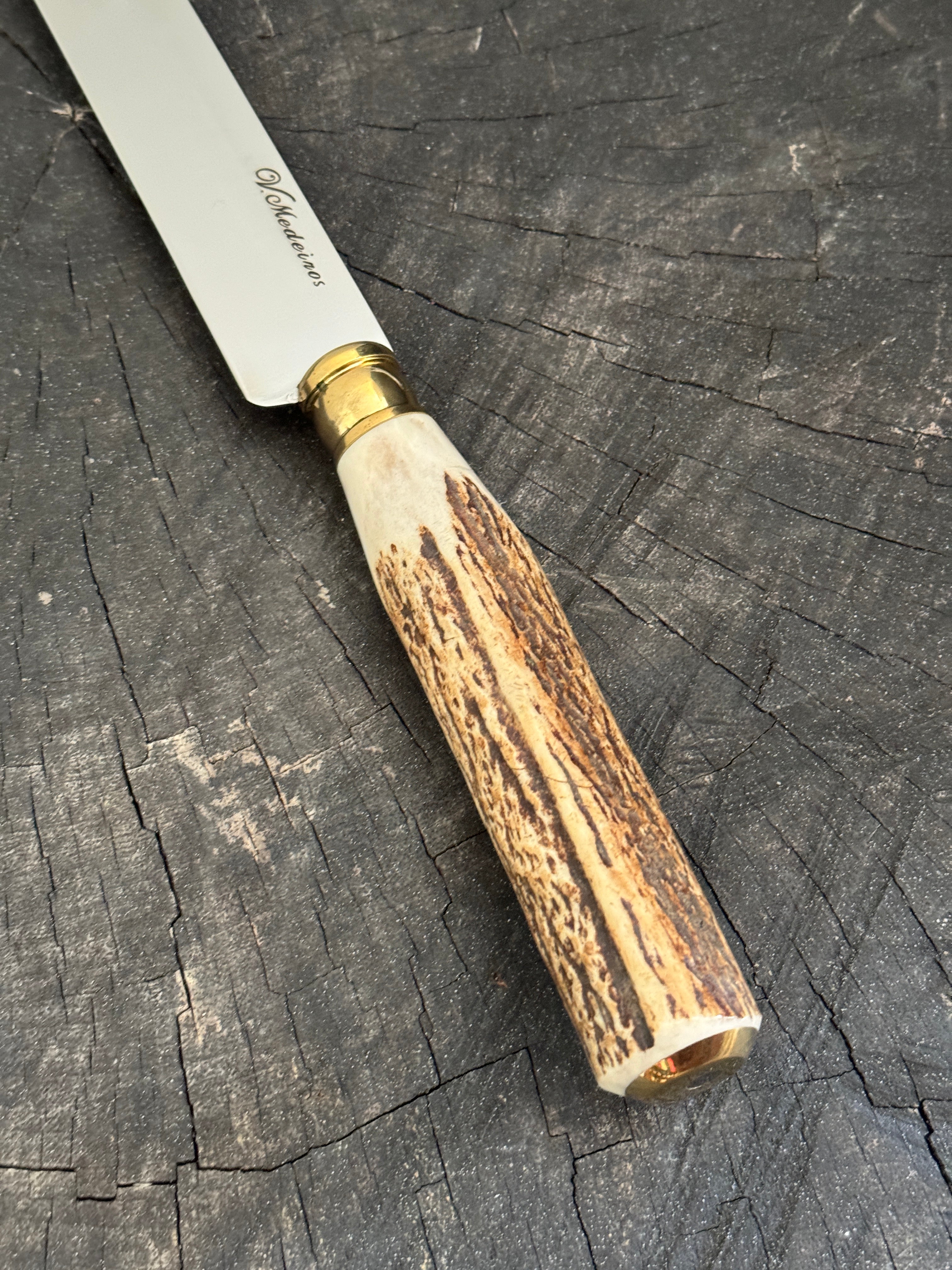 12" Jamonera Slicer Knife, Deer Antler, SS440 - 305mm