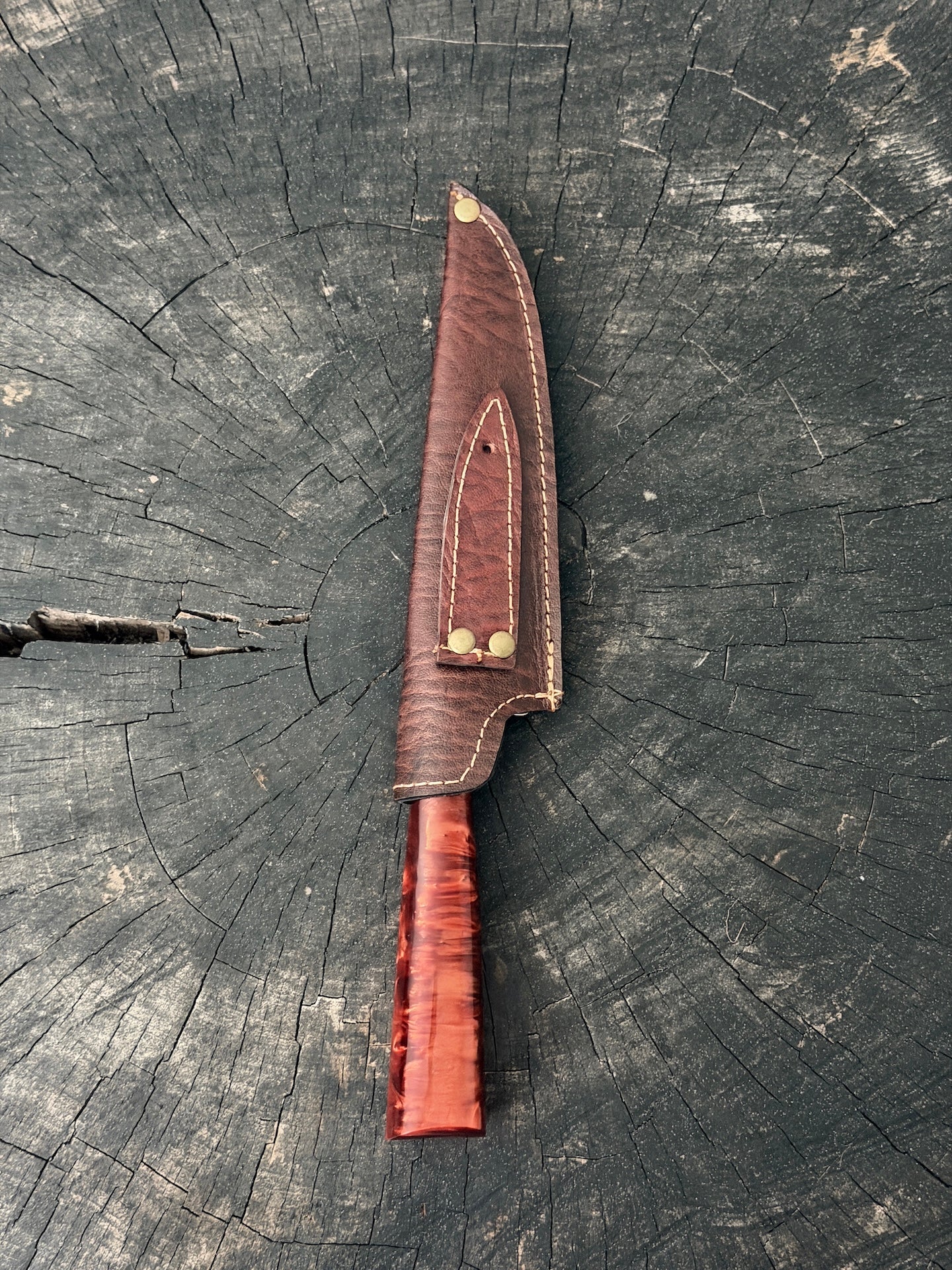 6" Utility Knife, Custom Block, SS440 - 150mm