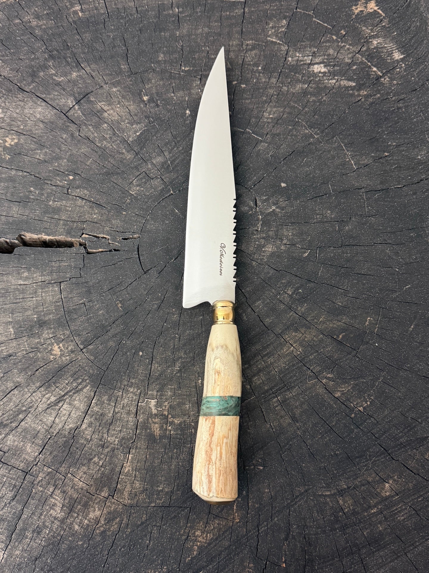 8" Chef Knife, Deer Antler, SS420 - 200mm