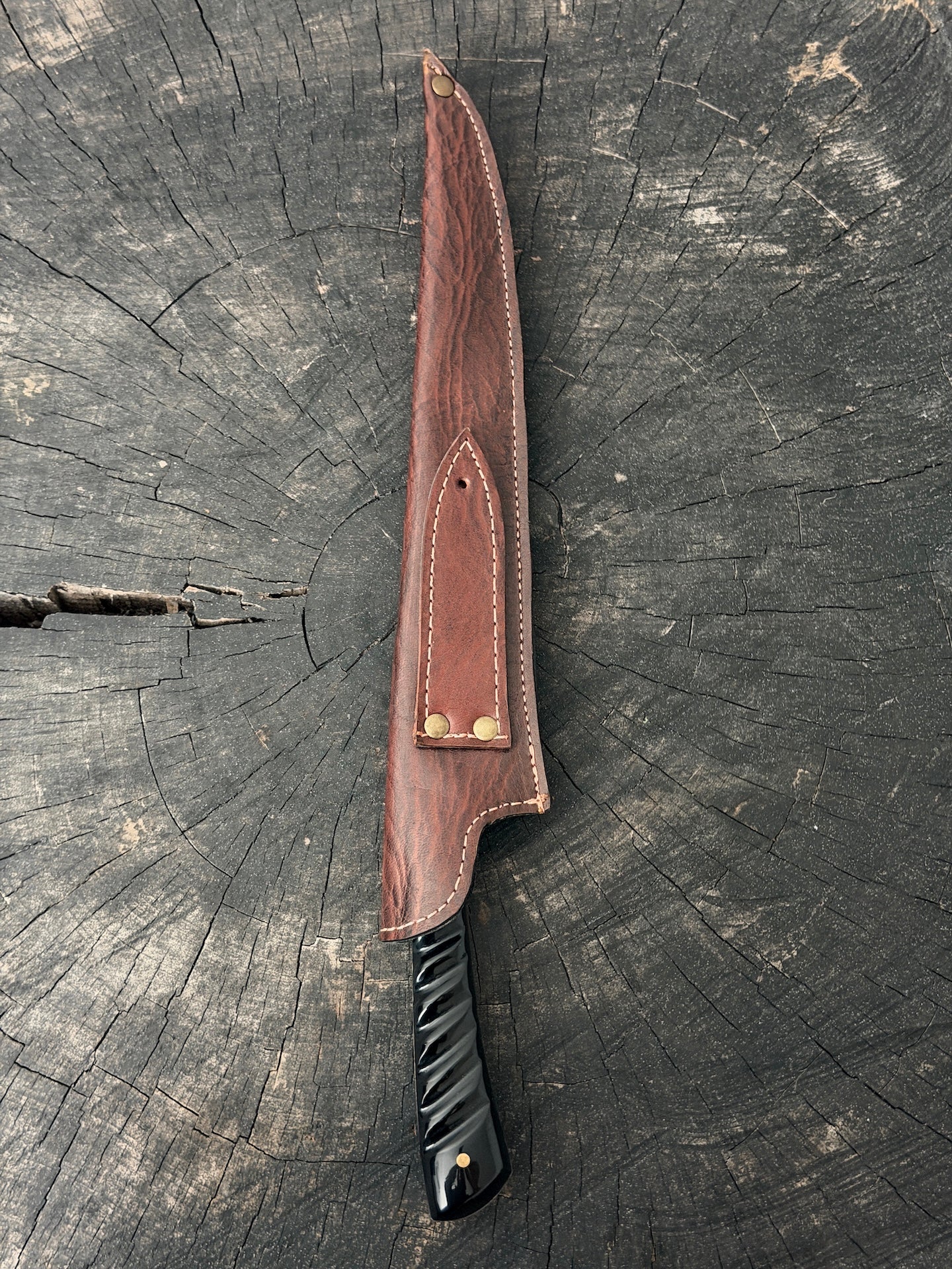 10" Chimango Full Tang Knife, Custom Block, SS440 - 250mm
