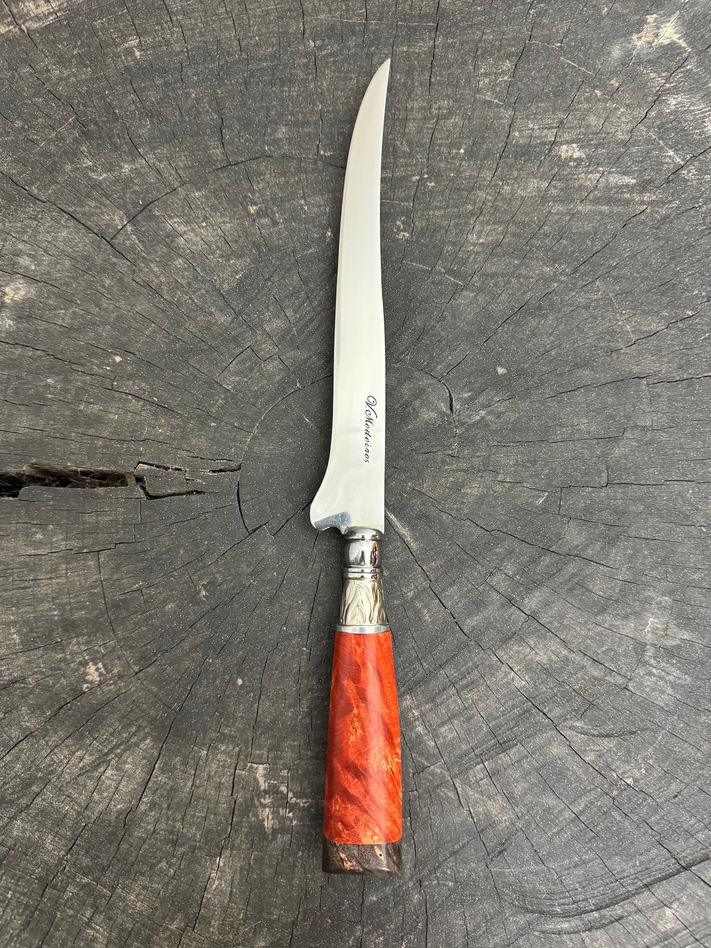 8" Boning Knife, Maple Burl, SS420 - 200mm