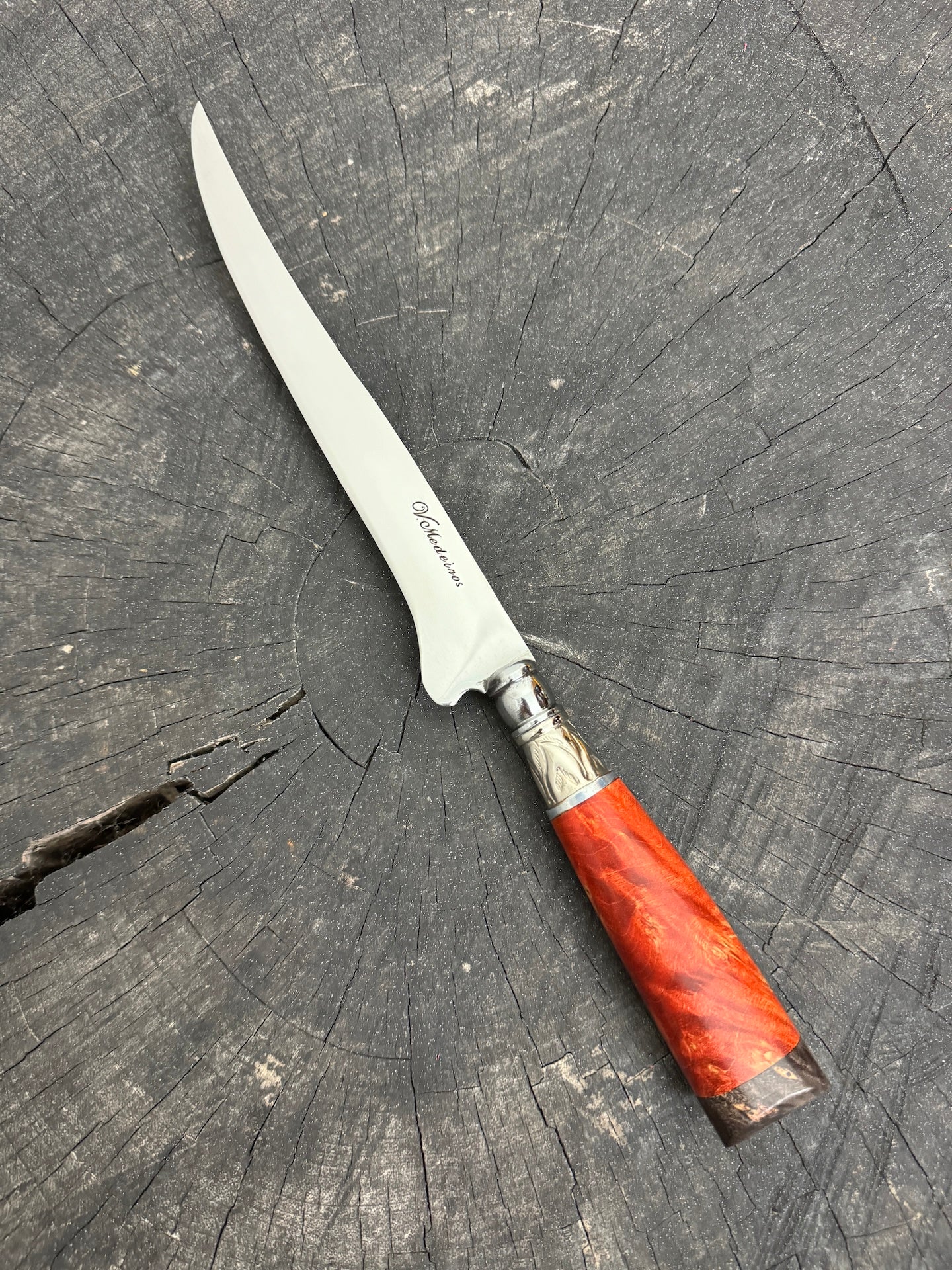 8" Boning Knife, Maple Burl, SS420 - 200mm