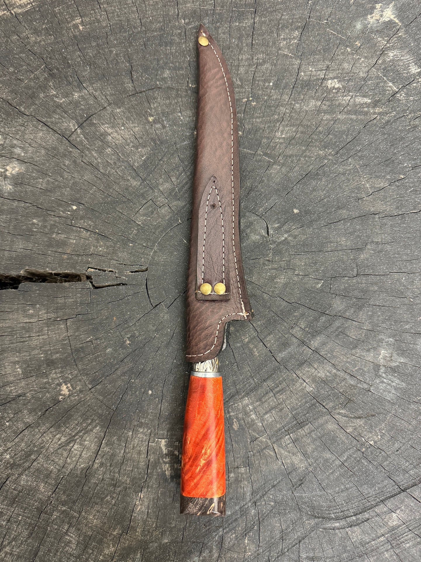 8" Boning Knife, Maple Burl, SS420 - 200mm