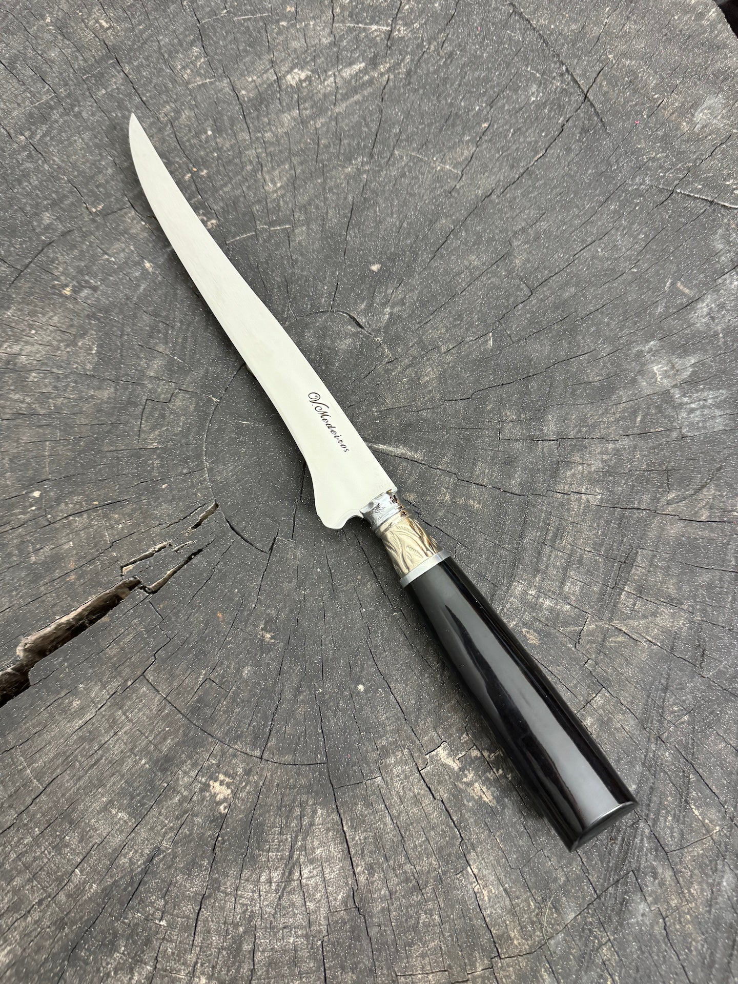 8" Boning Knife, Custom Block, SS420 - 200mm