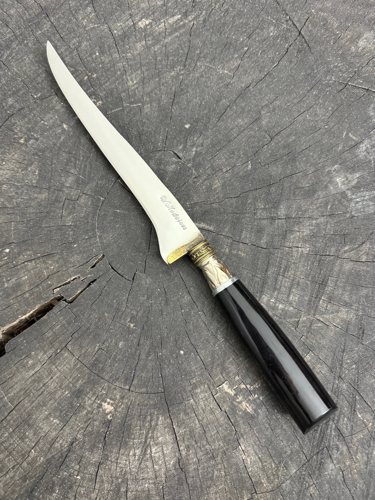 8" Boning Knife, Custom Block, SS420 - 200mm