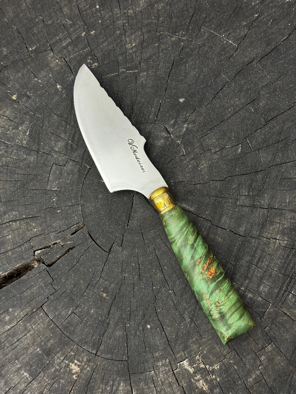 4” Skinner Knife, Maple Burl - SS420 - 105mm