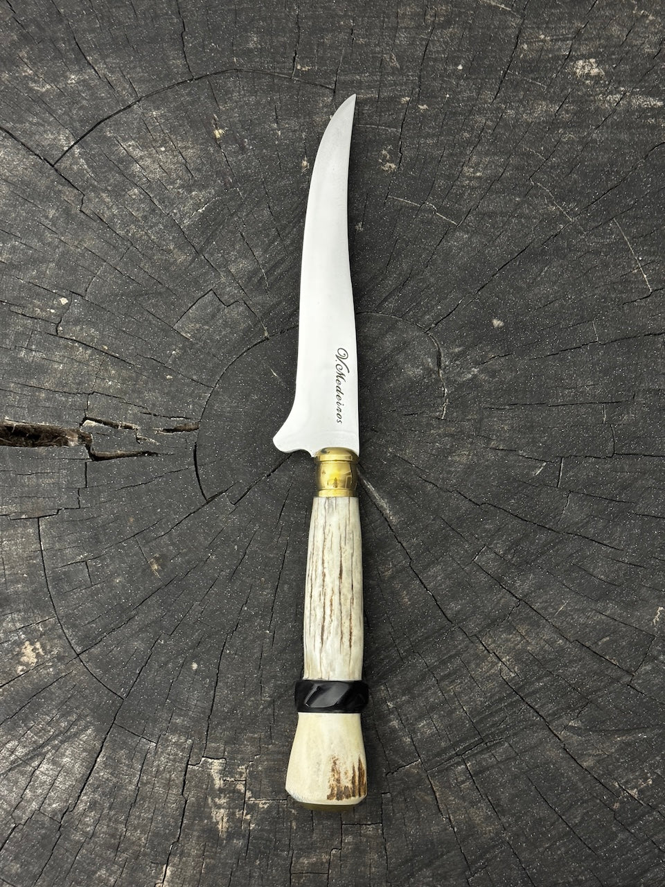 5" Boning Knife, Deer Antler, SS440 - 130mm