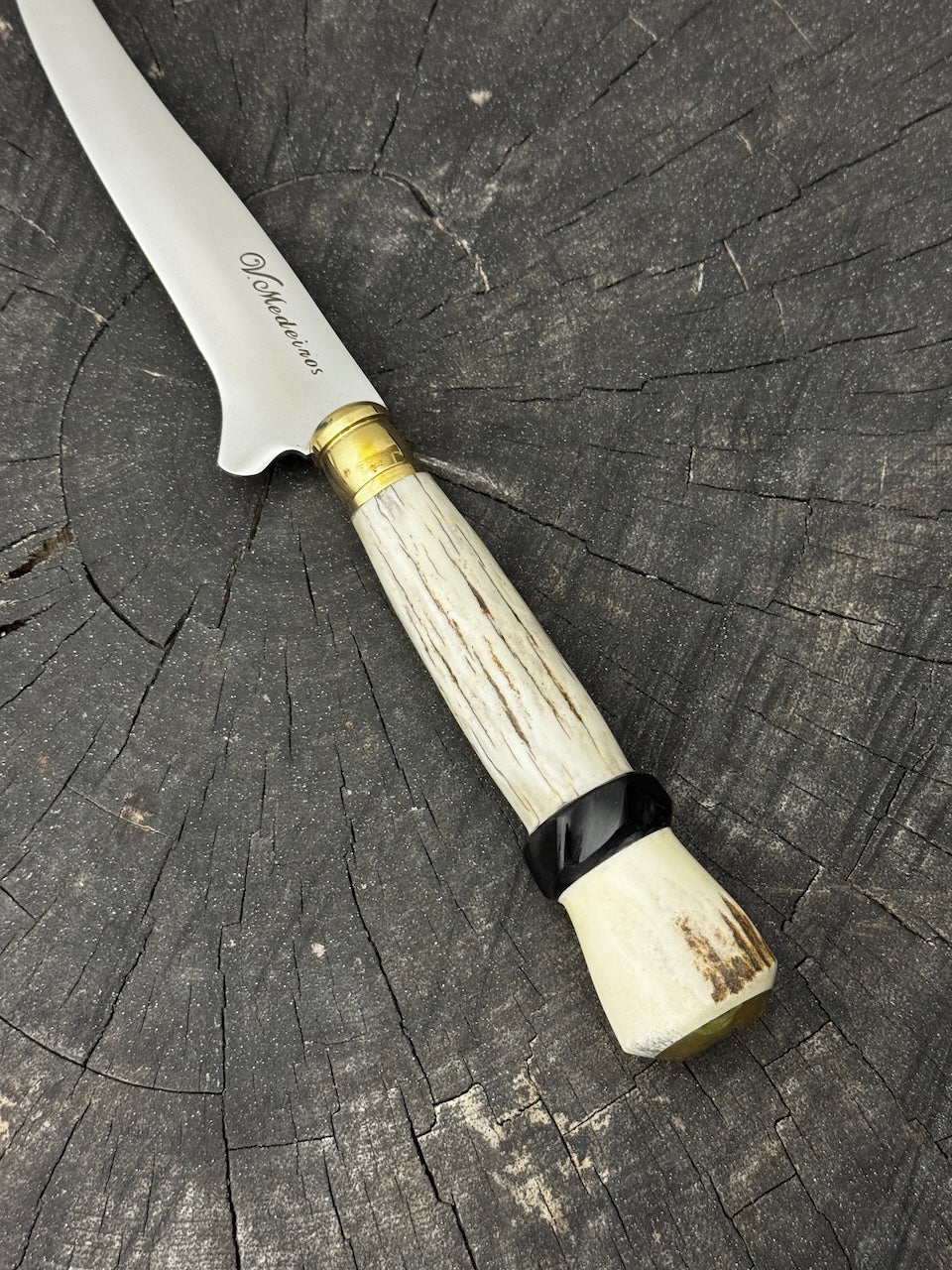 5" Boning Knife, Deer Antler, SS440 - 130mm