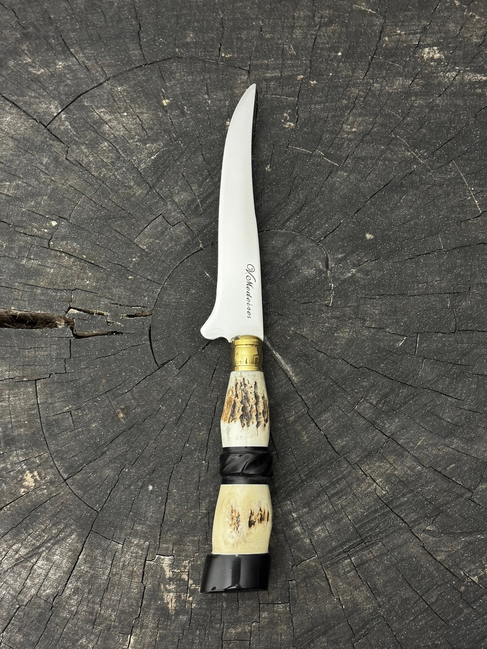 5" Boning Knife, Deer Antler, SS440 - 130mm