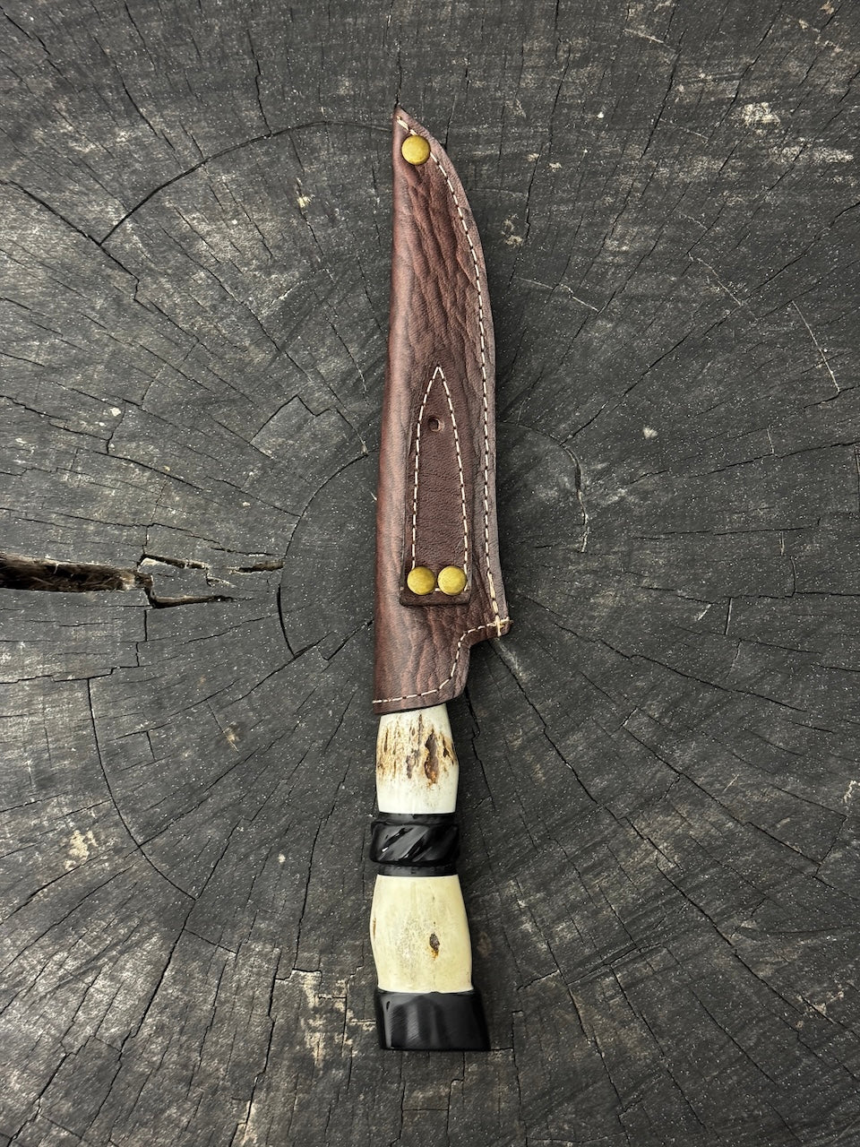 5" Boning Knife, Deer Antler, SS440 - 130mm