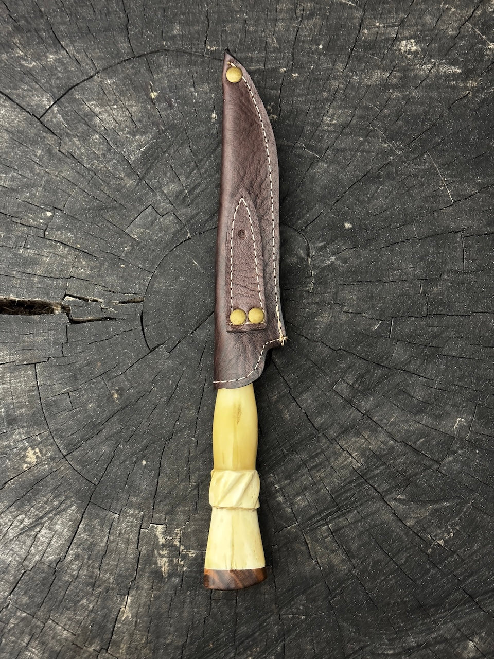 5" Boning Knife, Ostrich Bone, SS440 - 130mm