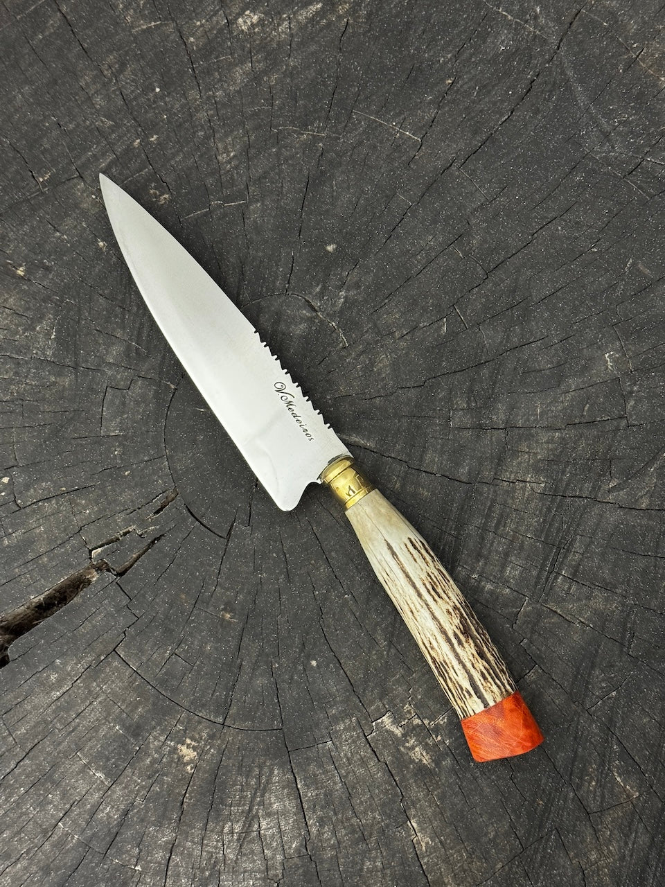 6" Utility Knife, Deer Antler, SS440 - 150mm