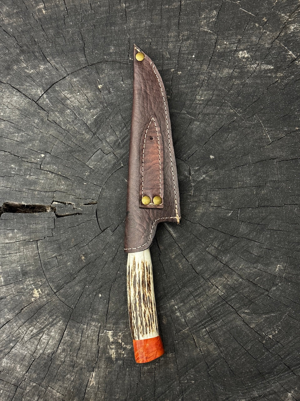 6" Utility Knife, Deer Antler, SS440 - 150mm
