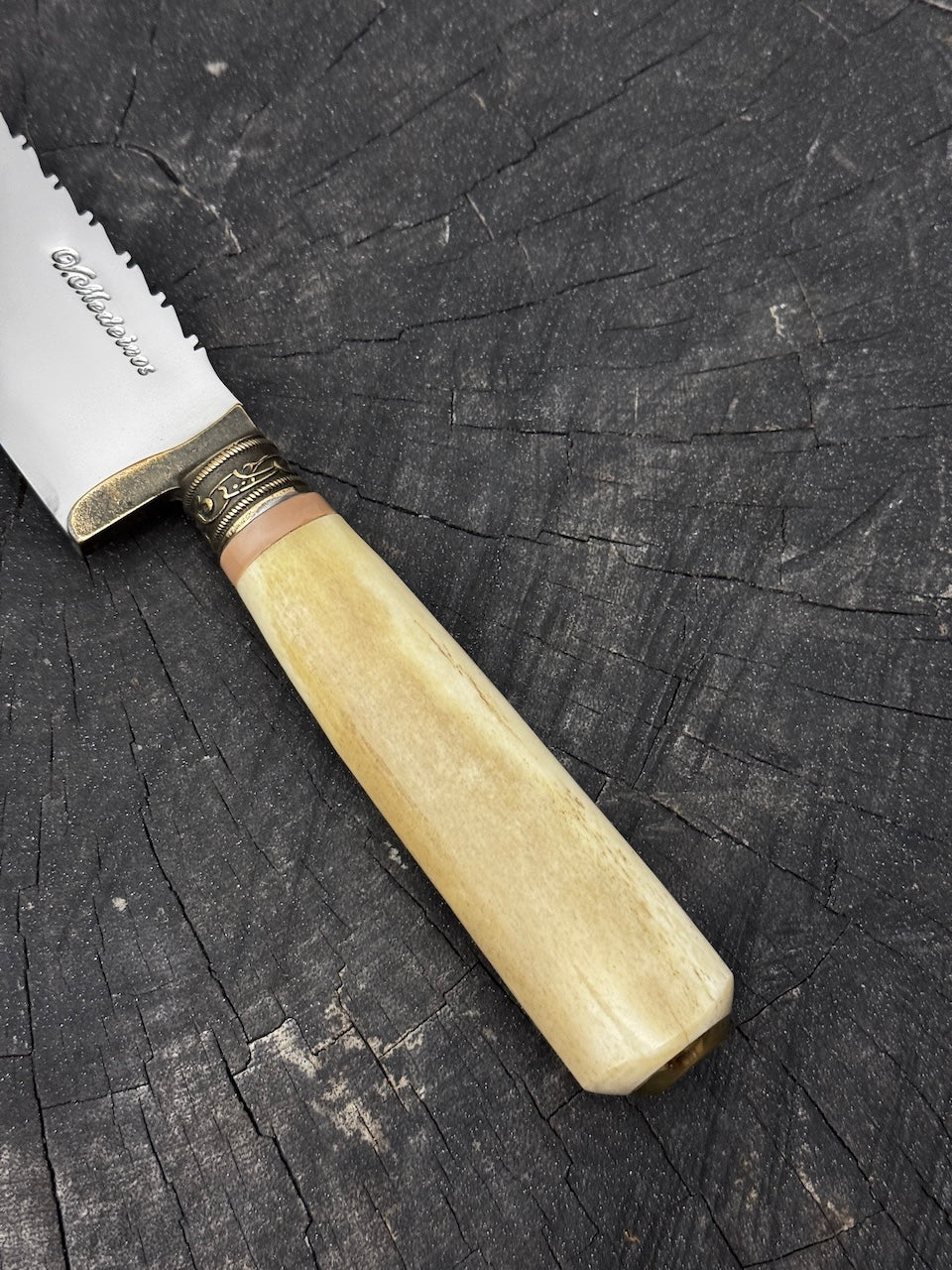 8" Chef Knife, Ostrich Bone, SS440 - 200mm