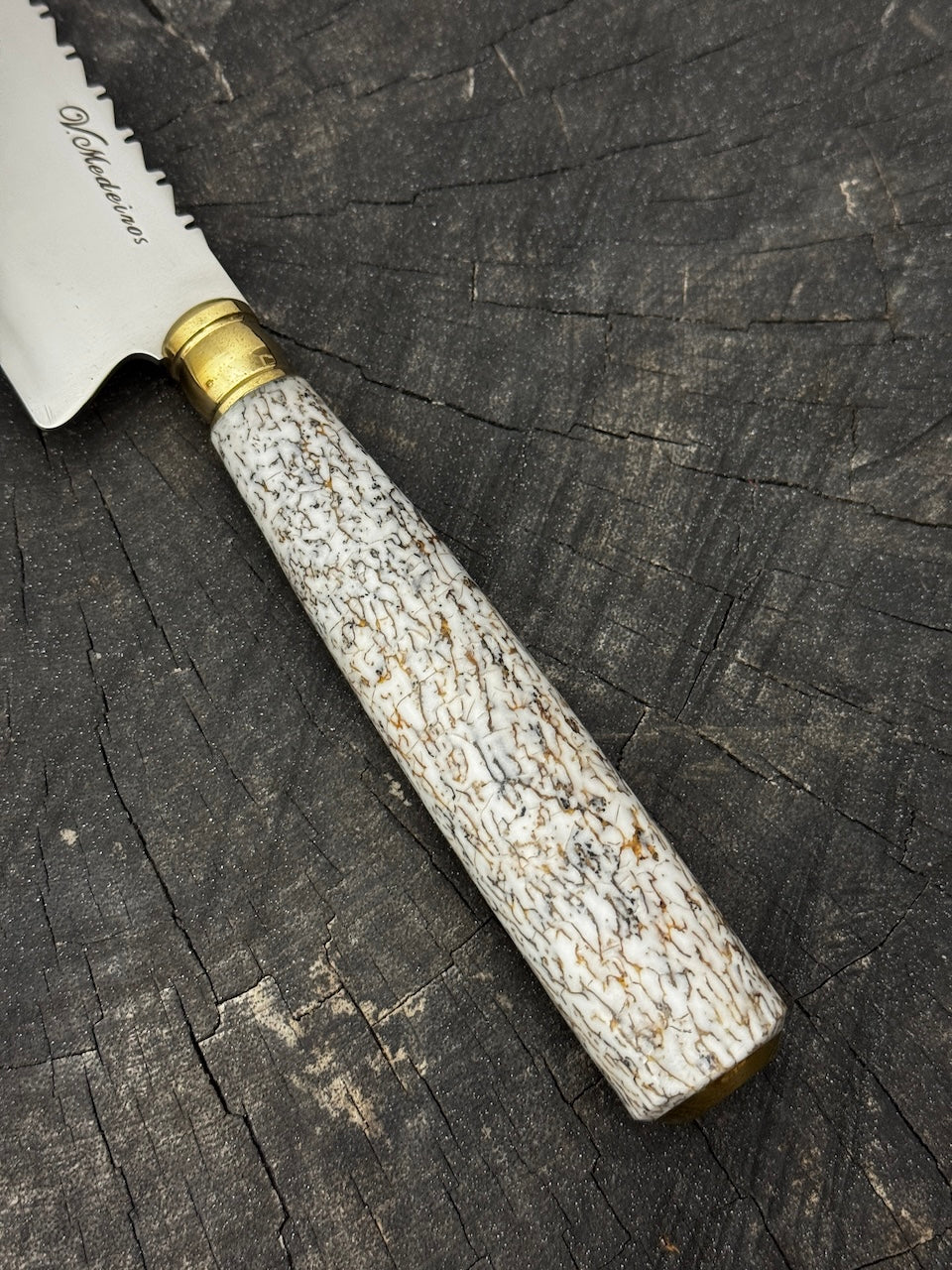 8" Chef Knife, Whale Skull Bone, SS440 - 200mm
