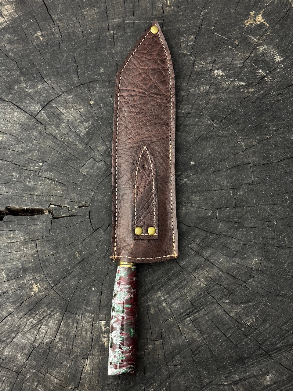 8" Bread & Roast Knife, Custom Block, SS420c - 200mm