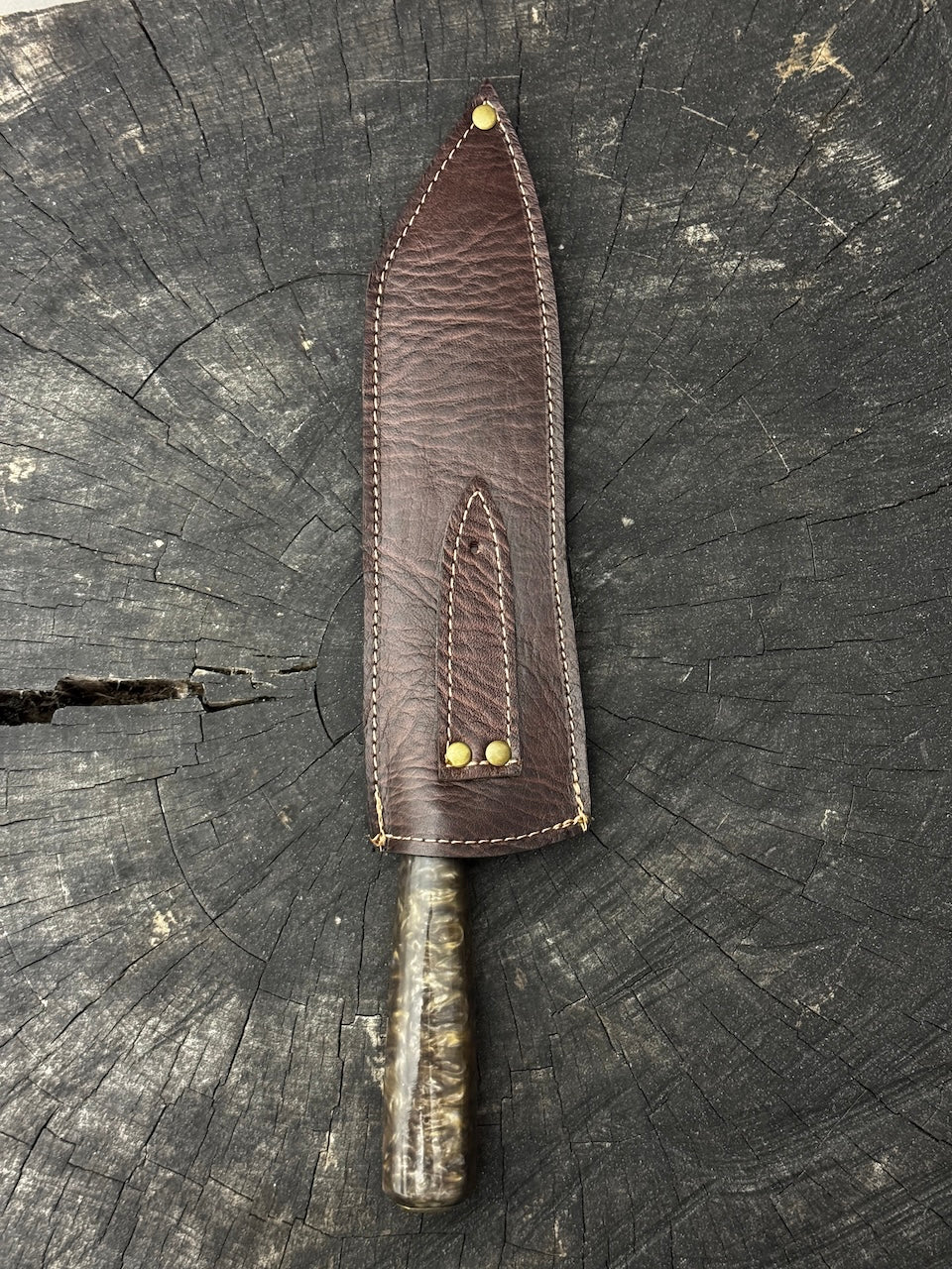 8" Bread & Roast Knife, Custom Block, SS420c - 200mm