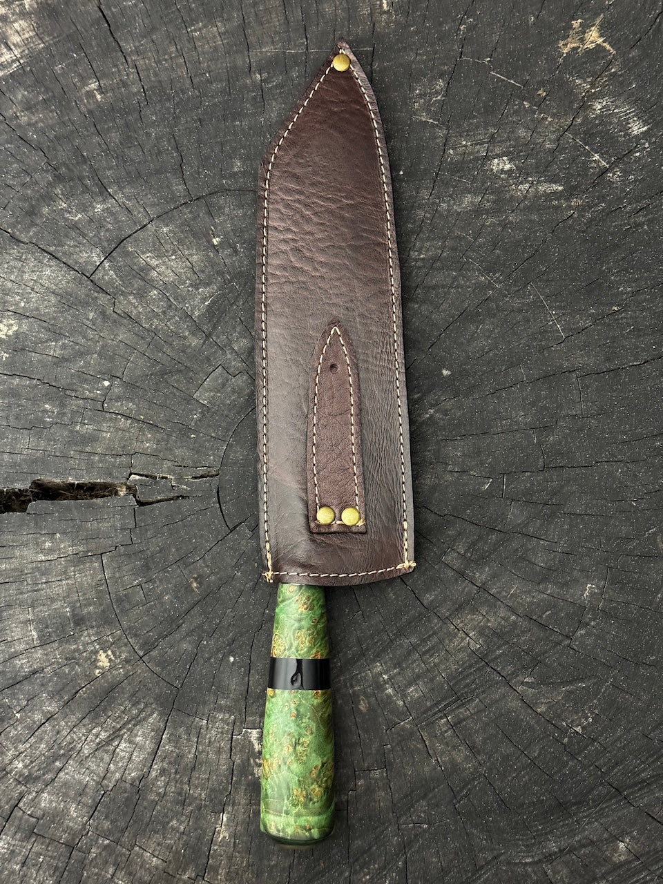 8" Bread & Roast Knife, Maple Burl, SS420c - 200mm