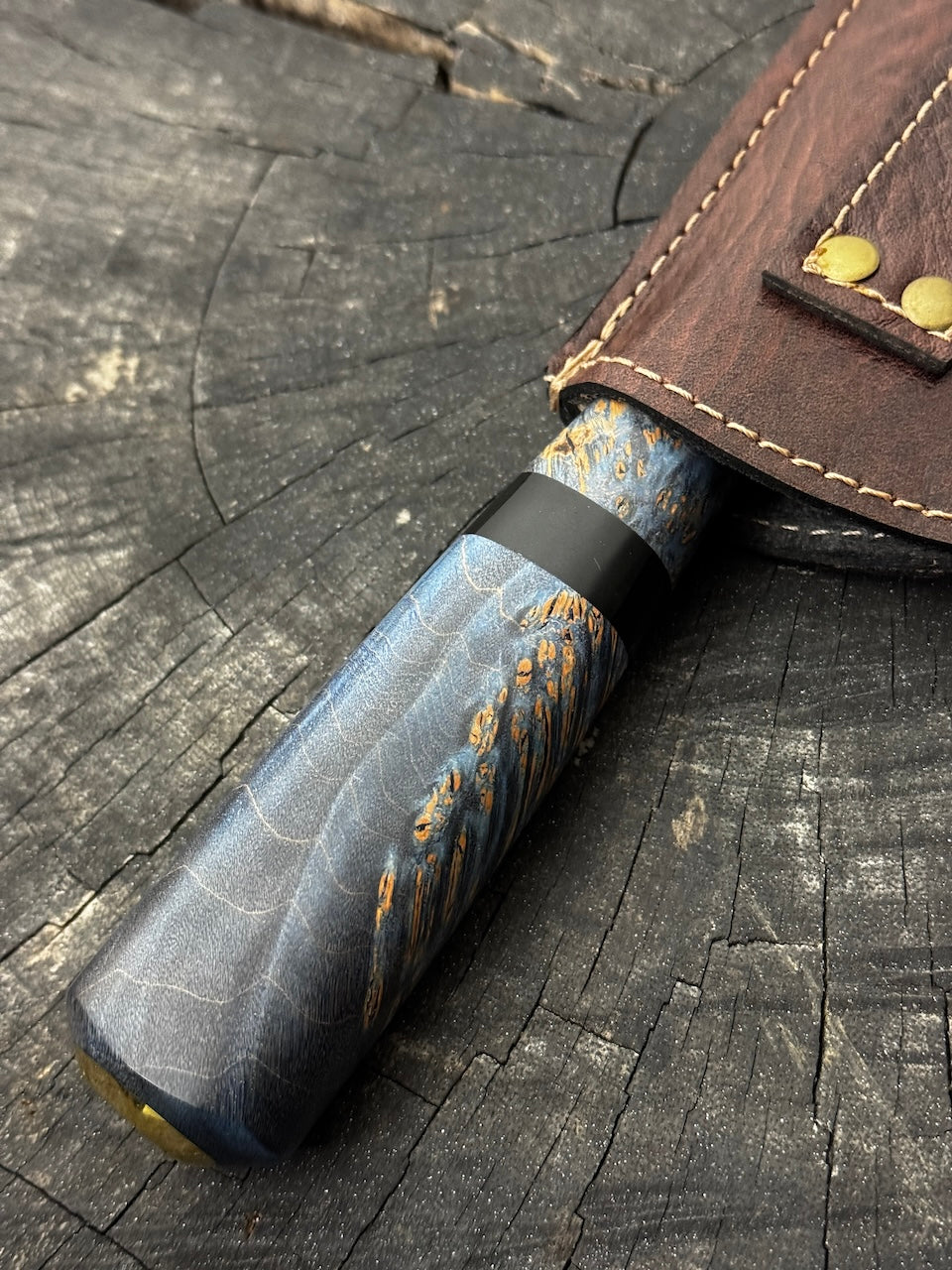 8" Bread & Roast Knife, Maple Burl, SS420c - 200mm