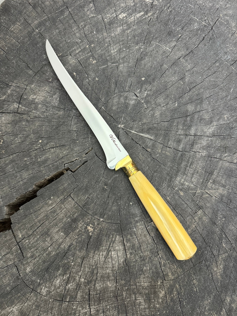 8" Boning Knife, Ostrich Bone, SS420 - 200mm