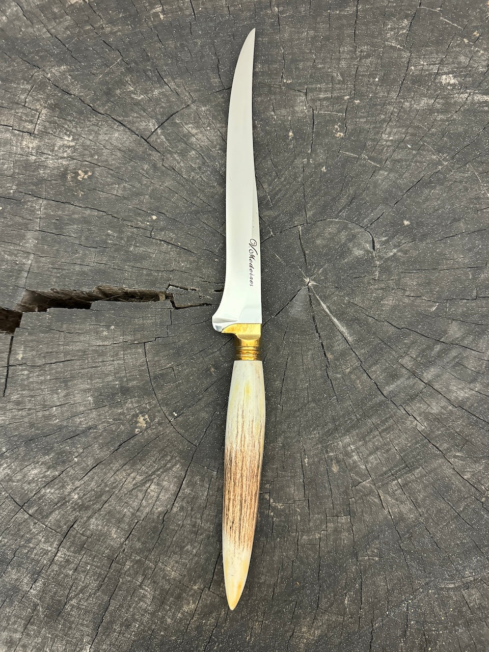 8" Boning Knife, Deer Antler, SS420 - 200mm