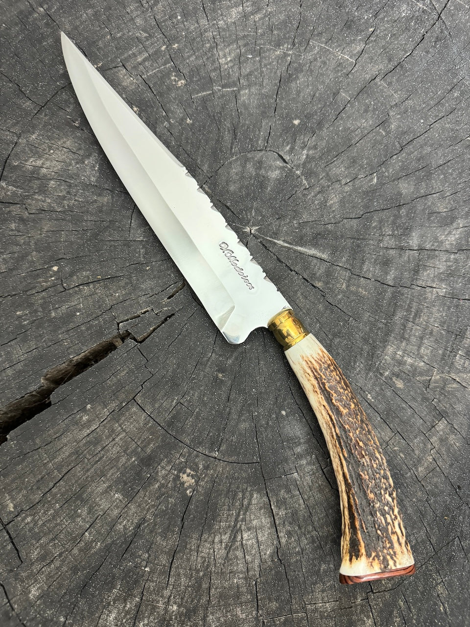 8" Chef Knife, Deer Antler, SS420 - 200mm