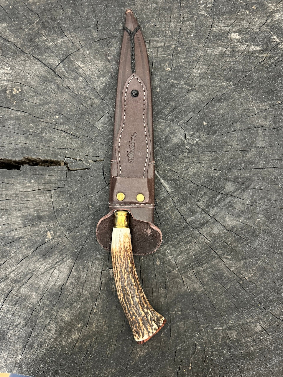 8" Chef Knife, Deer Antler, SS420 - 200mm
