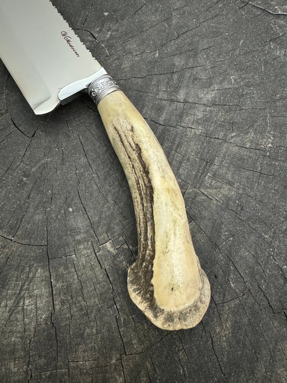 8" Picanha Chef Knife, Deer Antler, SS440 - 200mm
