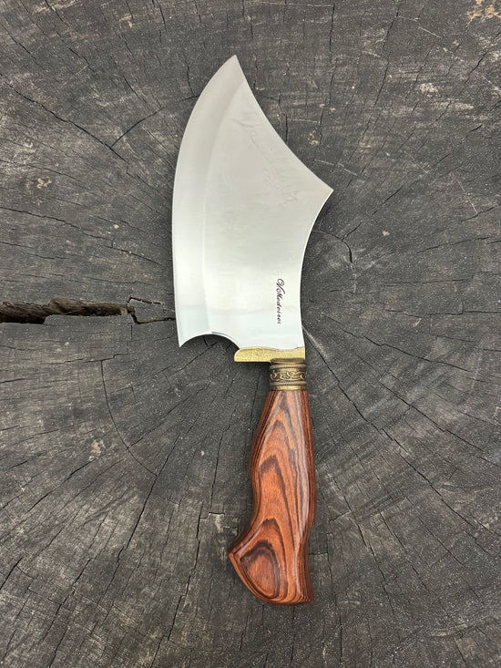 7" Cutelo Wild Cleaver, Native Hardwood, SS440 - 180mm