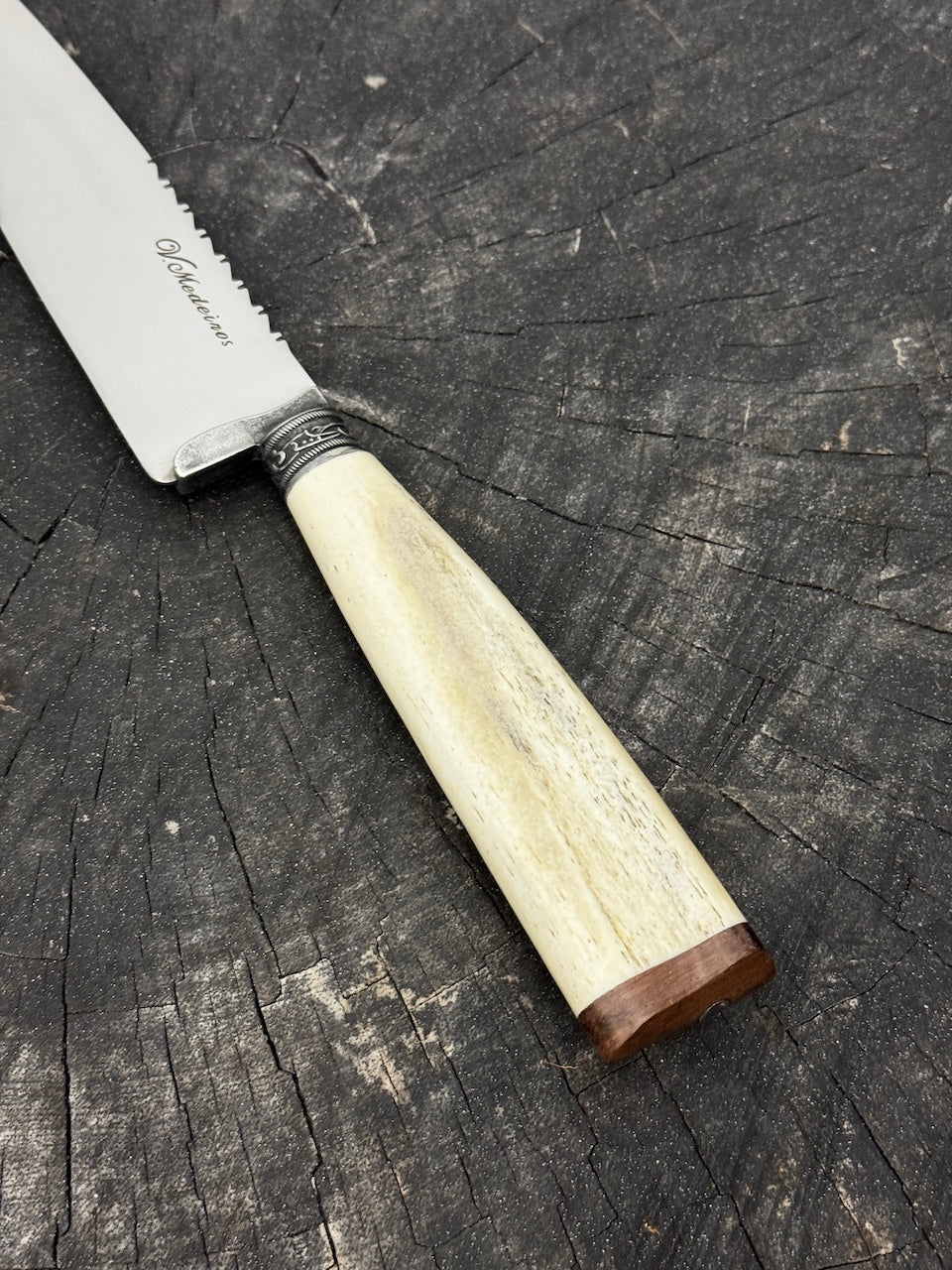 6" Utility Knife, Ostrich Bone SS440 - 150mm
