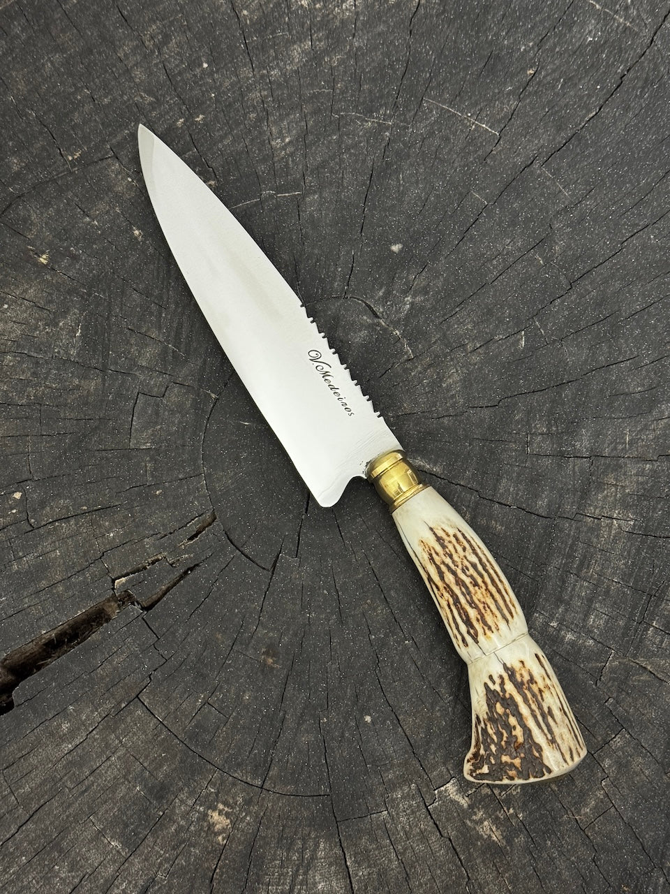 6" Utility Knife, Deer Antler, SS440 - 150mm