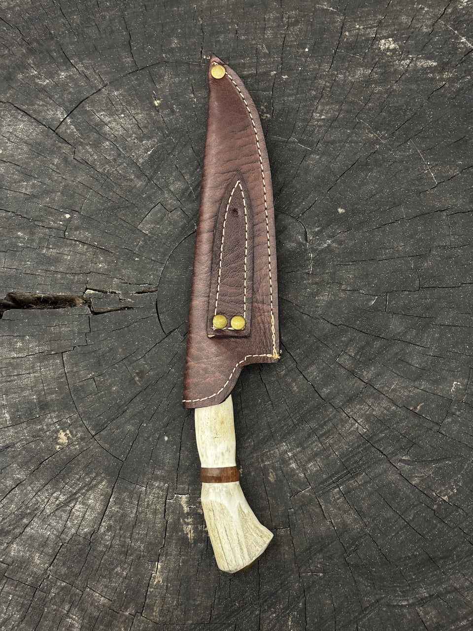 6" Utility Knife, Deer Antler, SS440 - 150mm