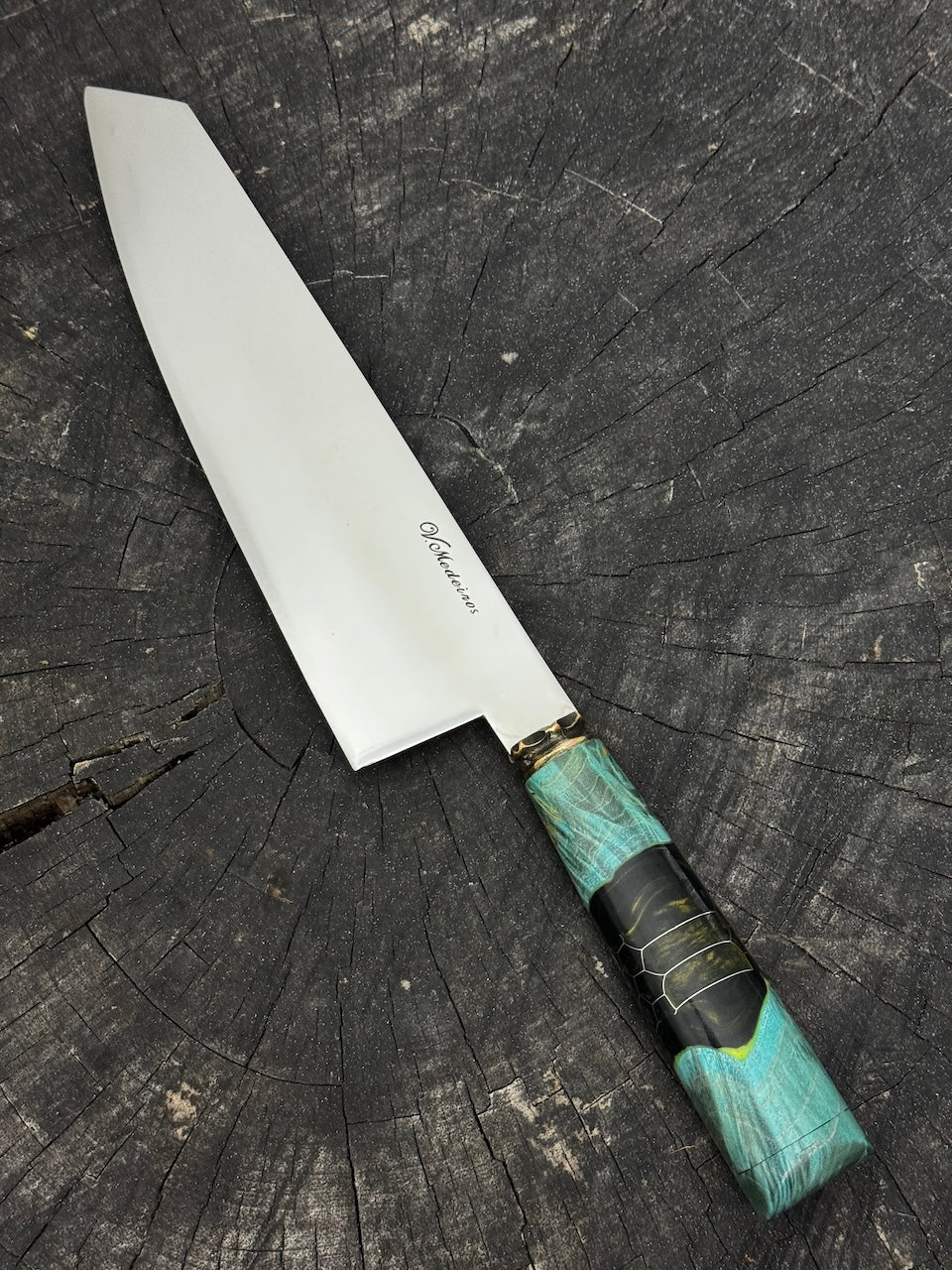 8" Kultura Knife, Glowing Hybrid Maple Burl, SS440 - 200mm