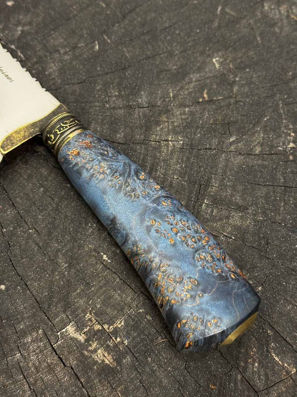 8" Picanha Chef Knife, Maple Burl, SS440 - 200mm