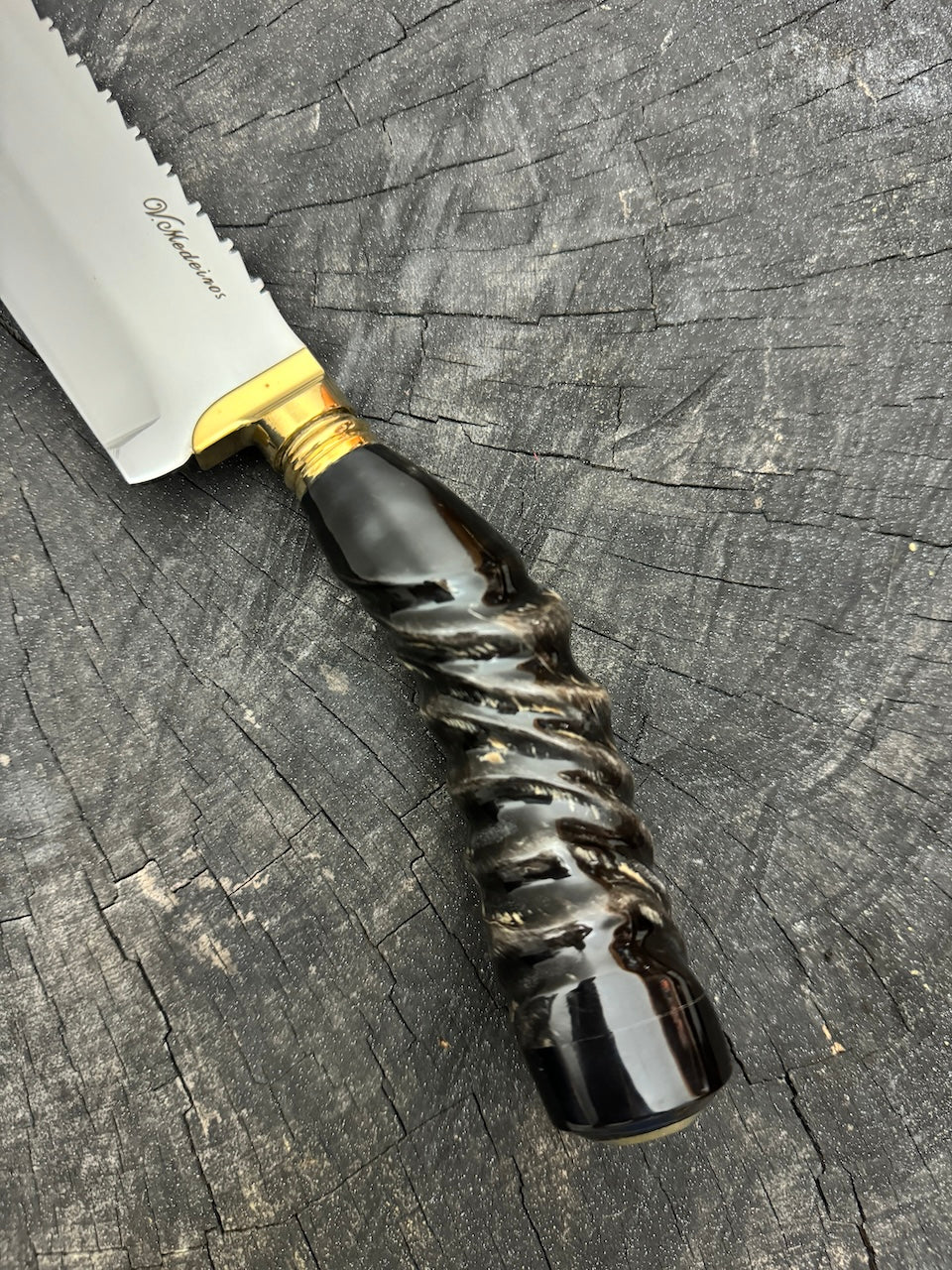 10" Butchers Knife, Antelope Horn, SS440 - 250mm