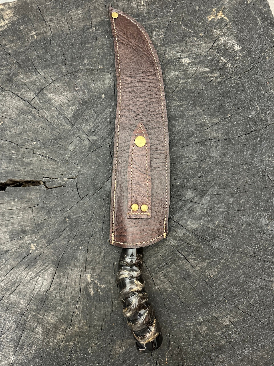 10" Butchers Knife, Antelope Horn, SS440 - 250mm