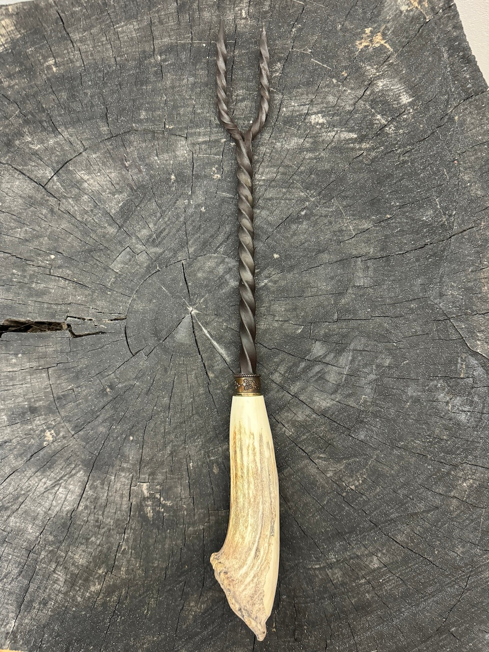 10" BBQ & Grill Fork, Deer Antler, CS1020 - 250mm