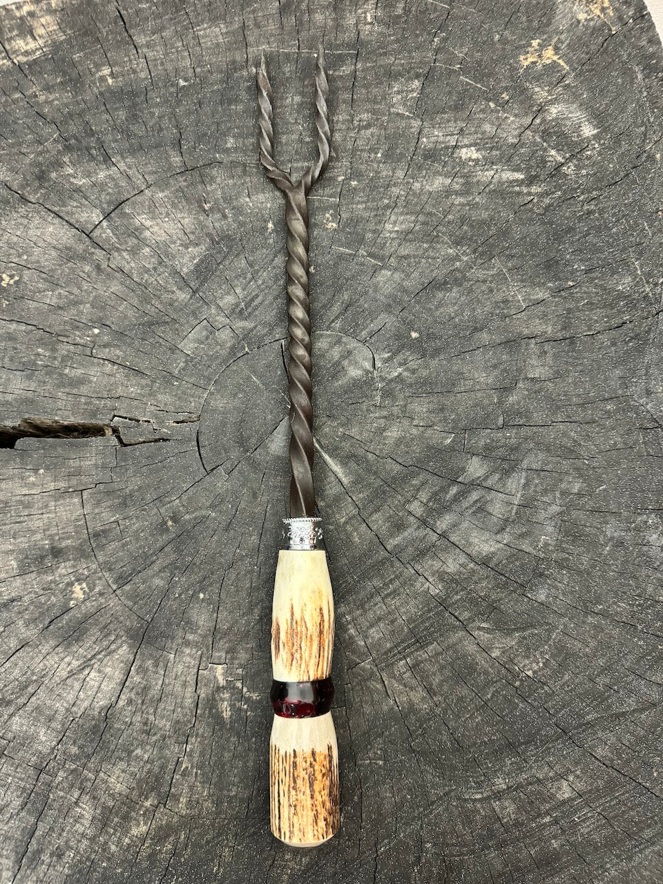 10" BBQ & Grill Fork, Deer Antler, CS1020 - 250mm