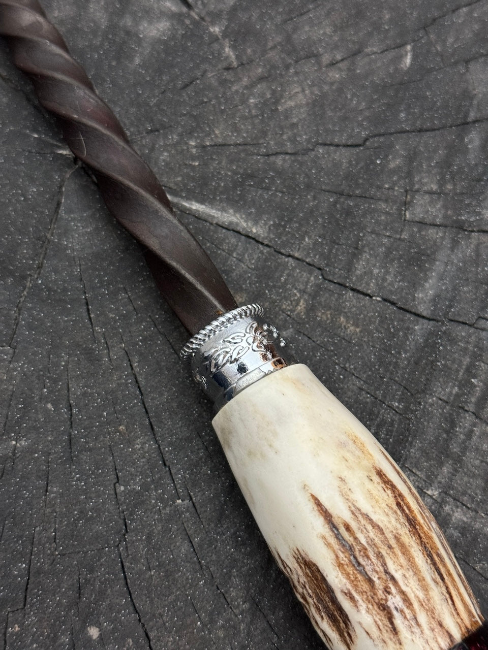 10" BBQ & Grill Fork, Deer Antler, CS1020 - 250mm