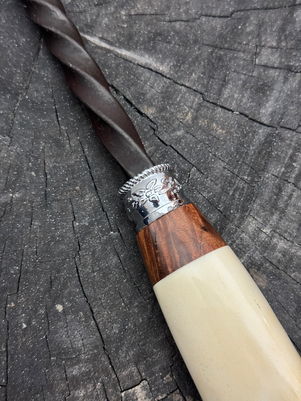 10" BBQ & Grill Fork, Ostrich Bone, CS1020 - 250mm