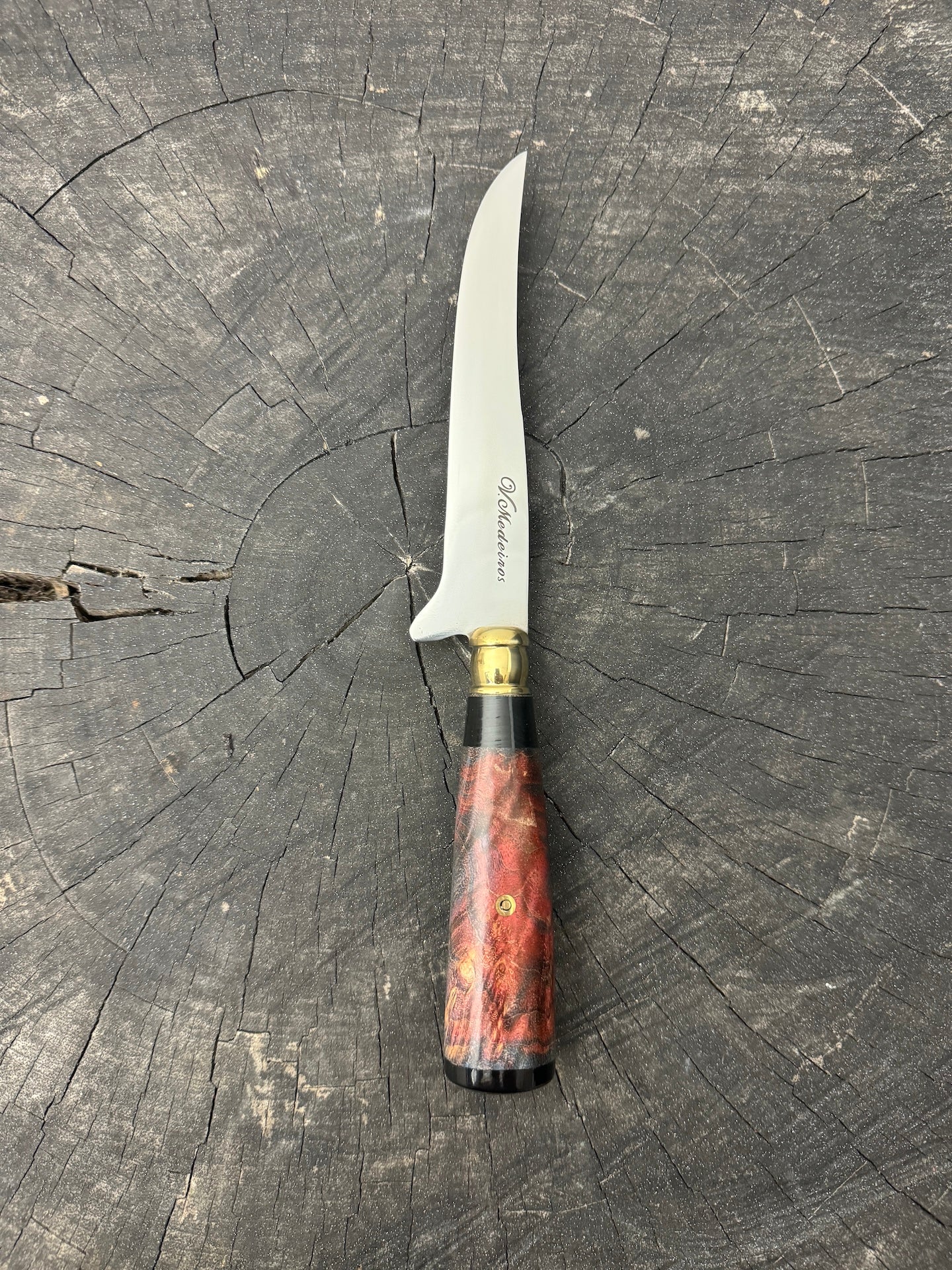 5" Boning Knife, Maple Burl, SS420 - 130mm