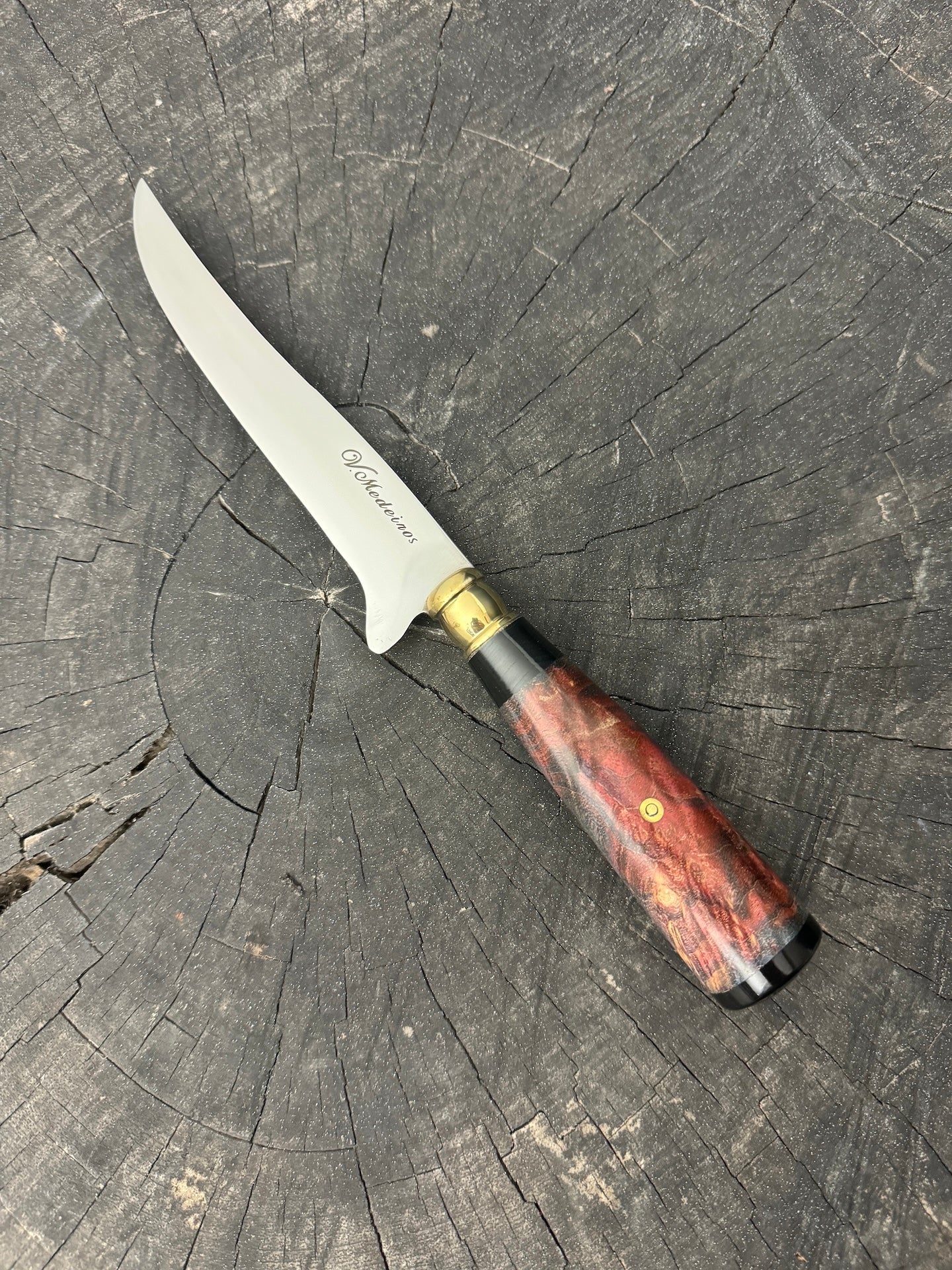 5" Boning Knife, Maple Burl, SS420 - 130mm