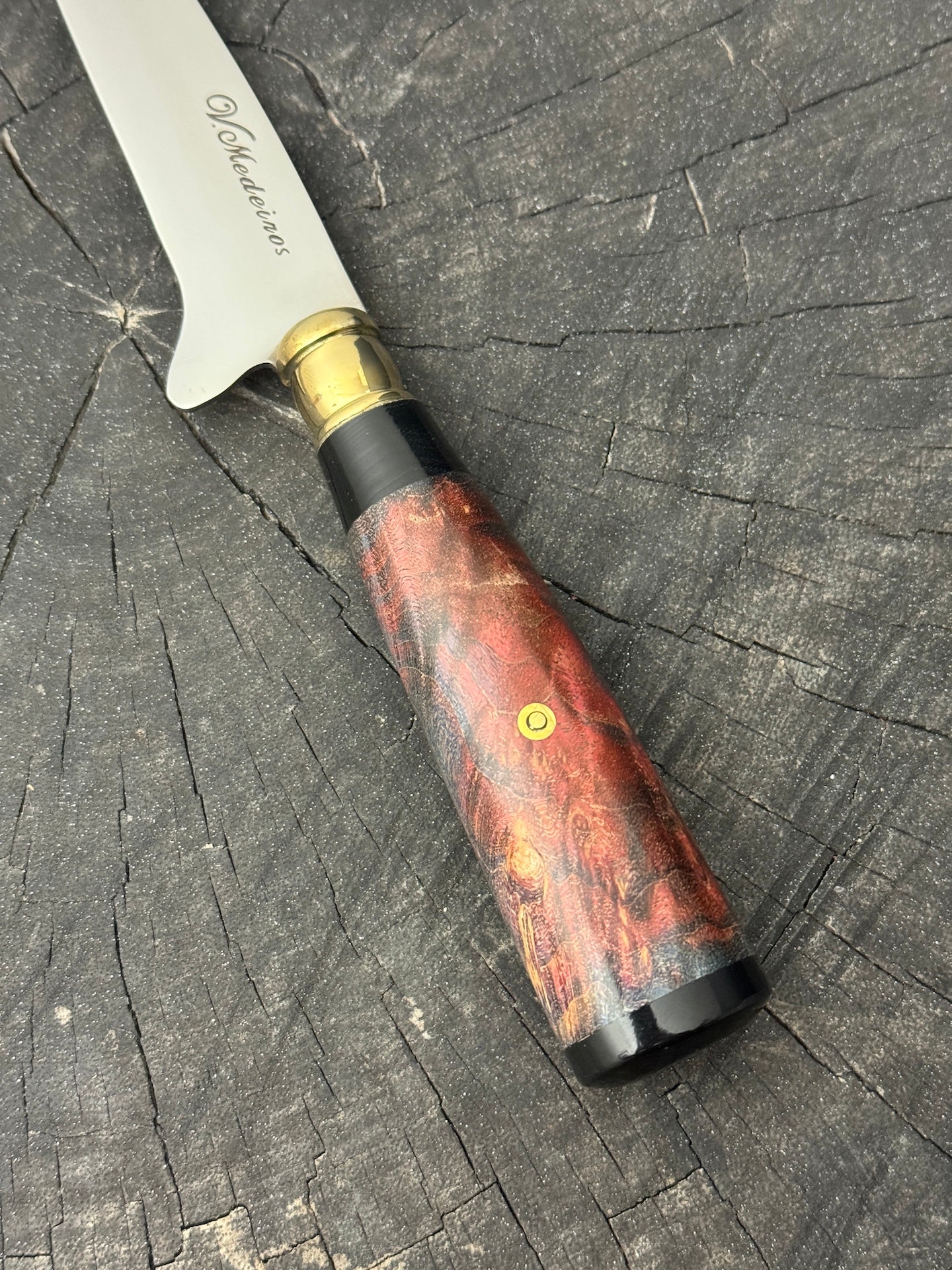 5" Boning Knife, Maple Burl, SS420 - 130mm