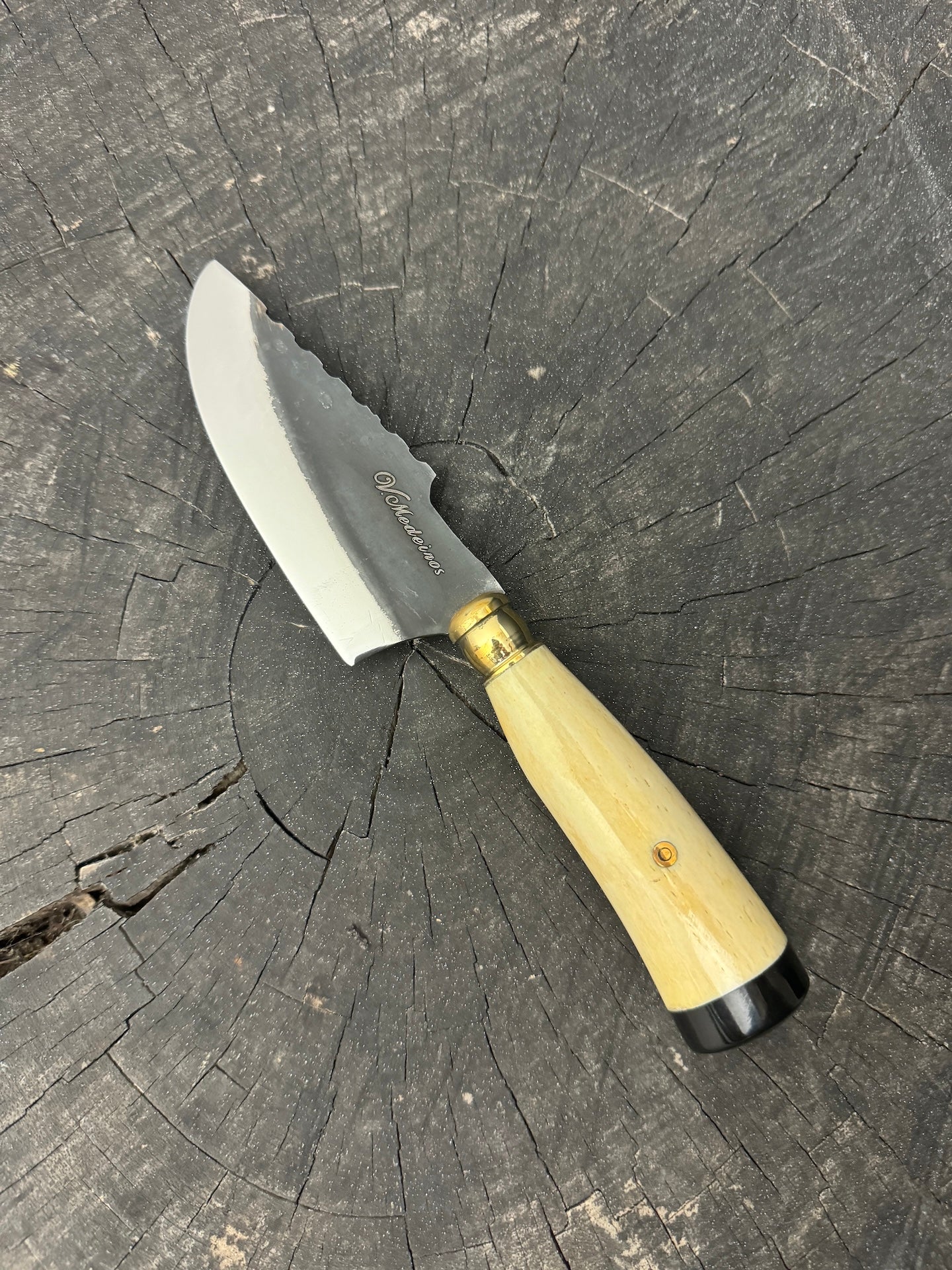 4” Skinner Knife, Ostrich Bone - RSS420 - 105mm