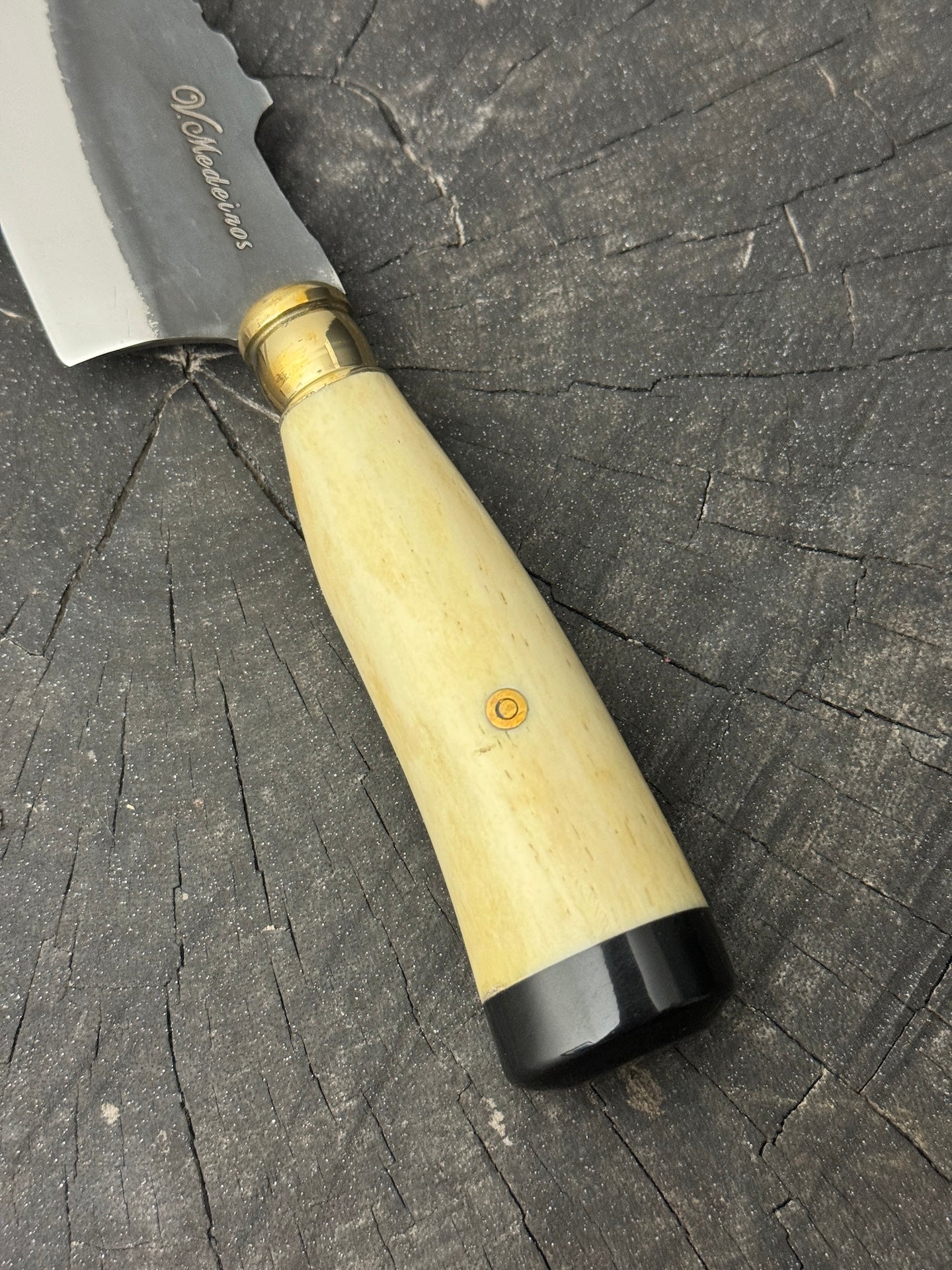 4” Skinner Knife, Ostrich Bone - RSS420 - 105mm